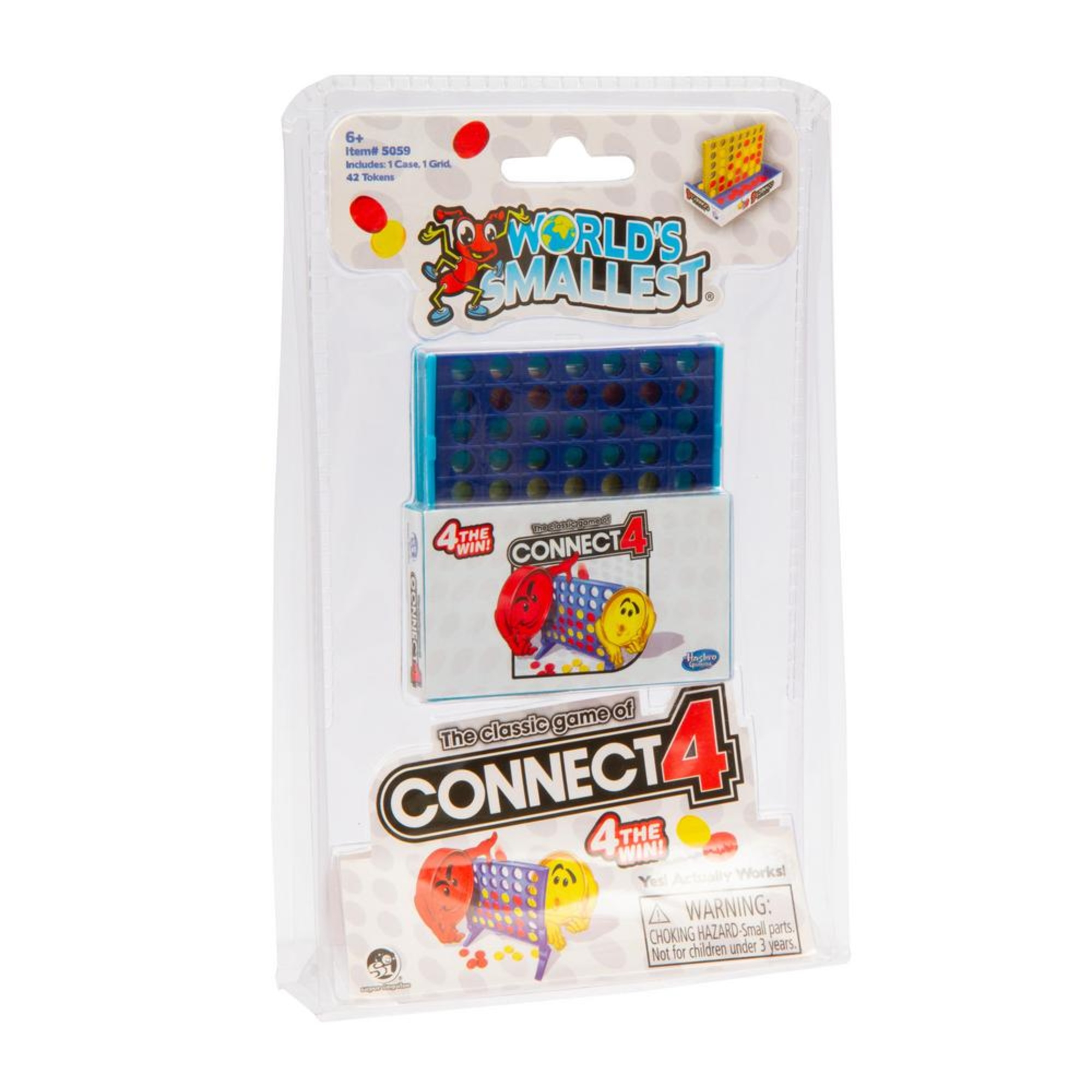 World’s smallest connect 4 – gioco portatile di forza 4 in miniatura con custodia - GIOCHI PREZIOSI