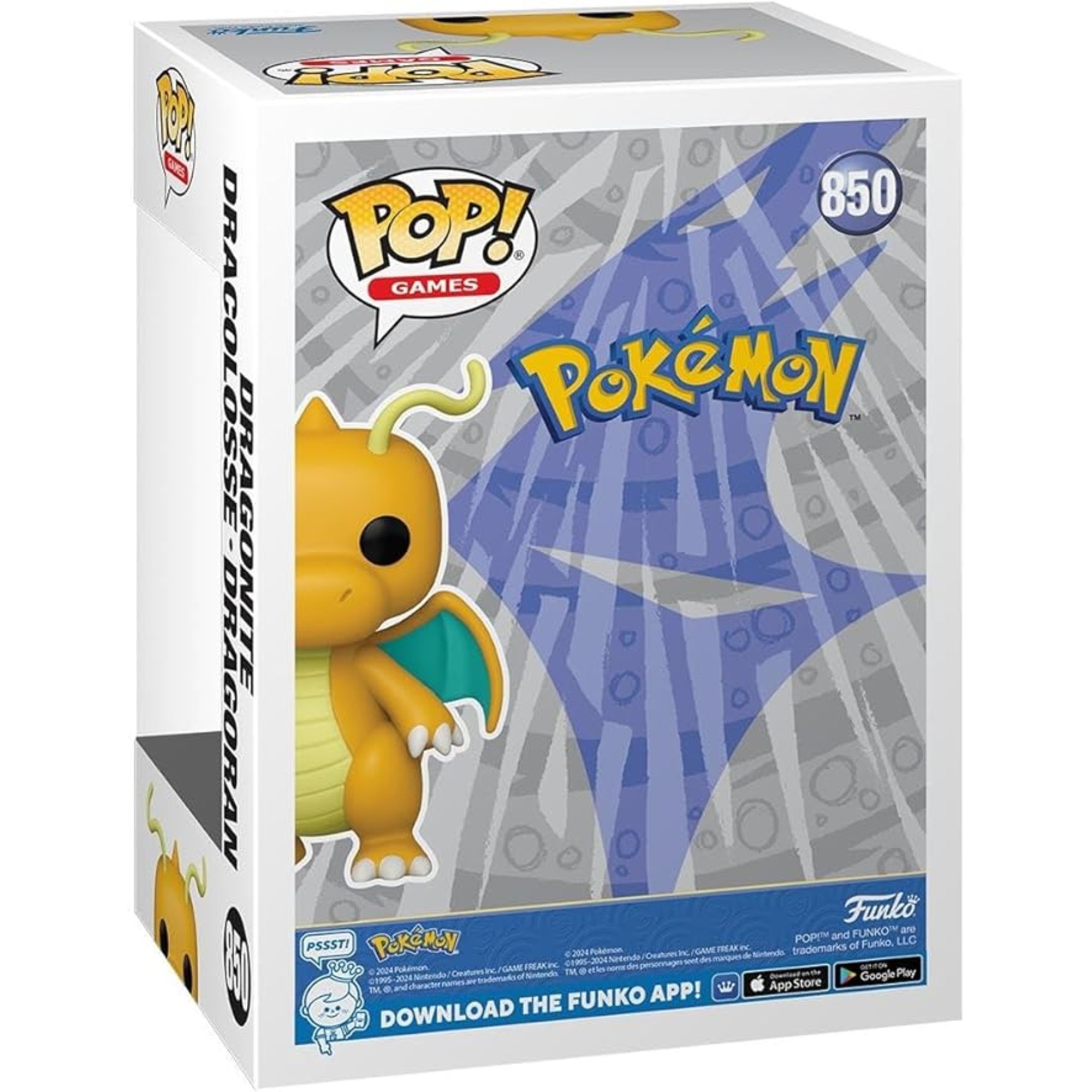 Funko pop - pokémon - dragonite - 850 - POKEMON