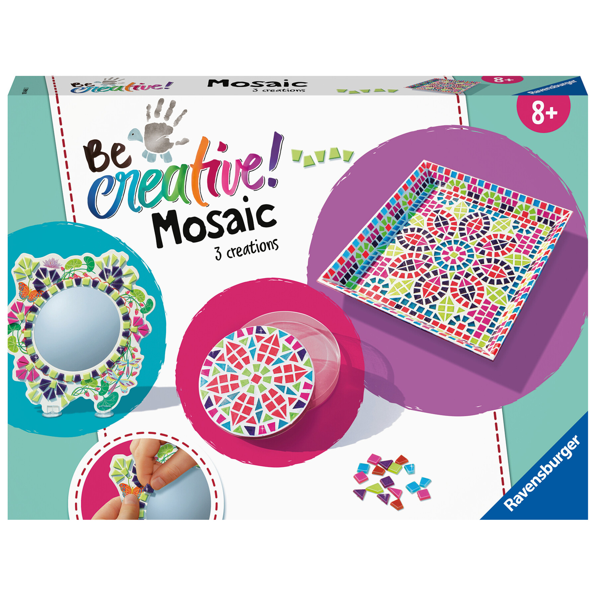 Be creative maxi: mosaic, gioco creativo per bricolage e fai-da-te, lavori creativi, mosaico, per ba - ravensburger - RAVENSBURGER