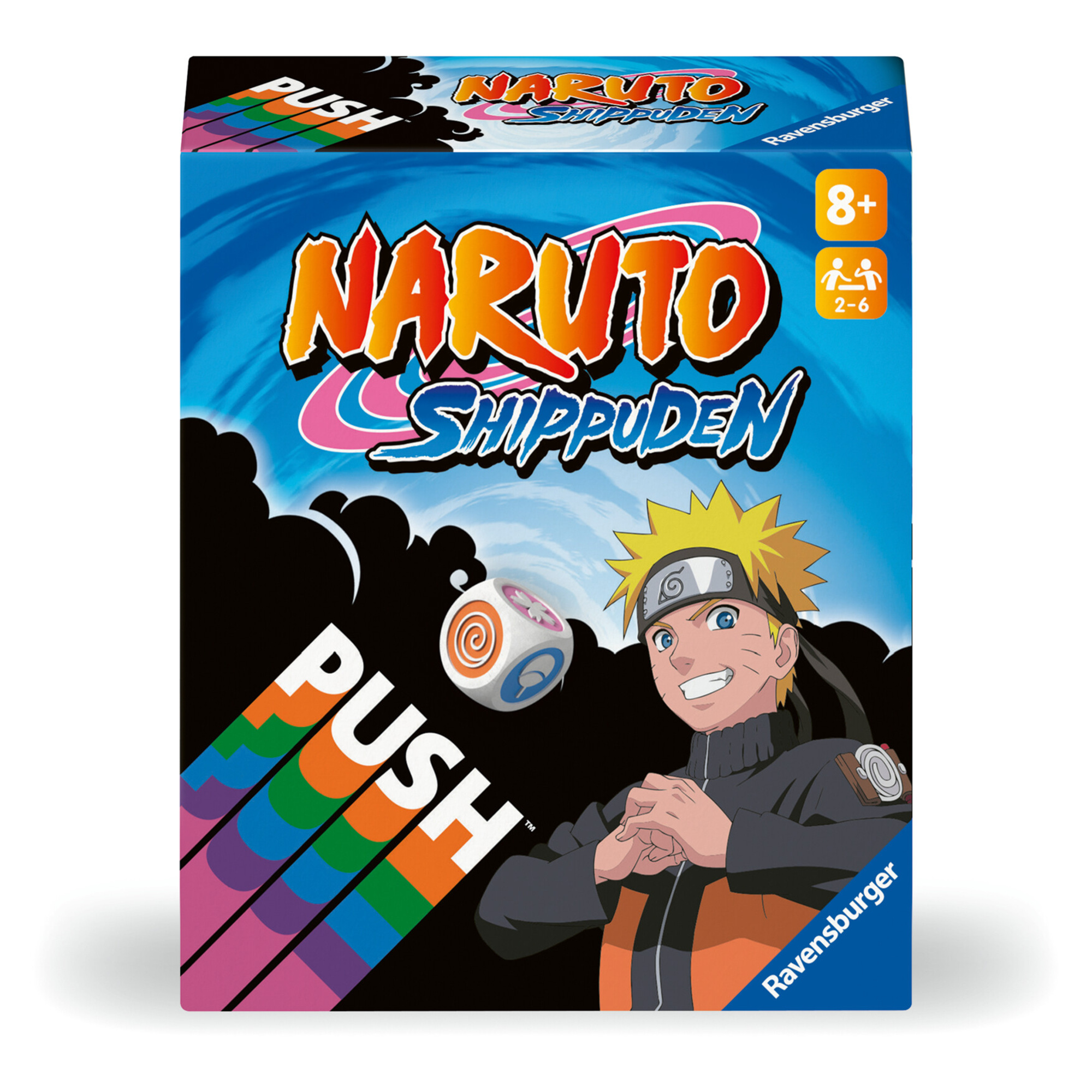 Naruto push, gioco di carte per tutta la famiglia, 8+ anni - ravensburger - RAVENSBURGER