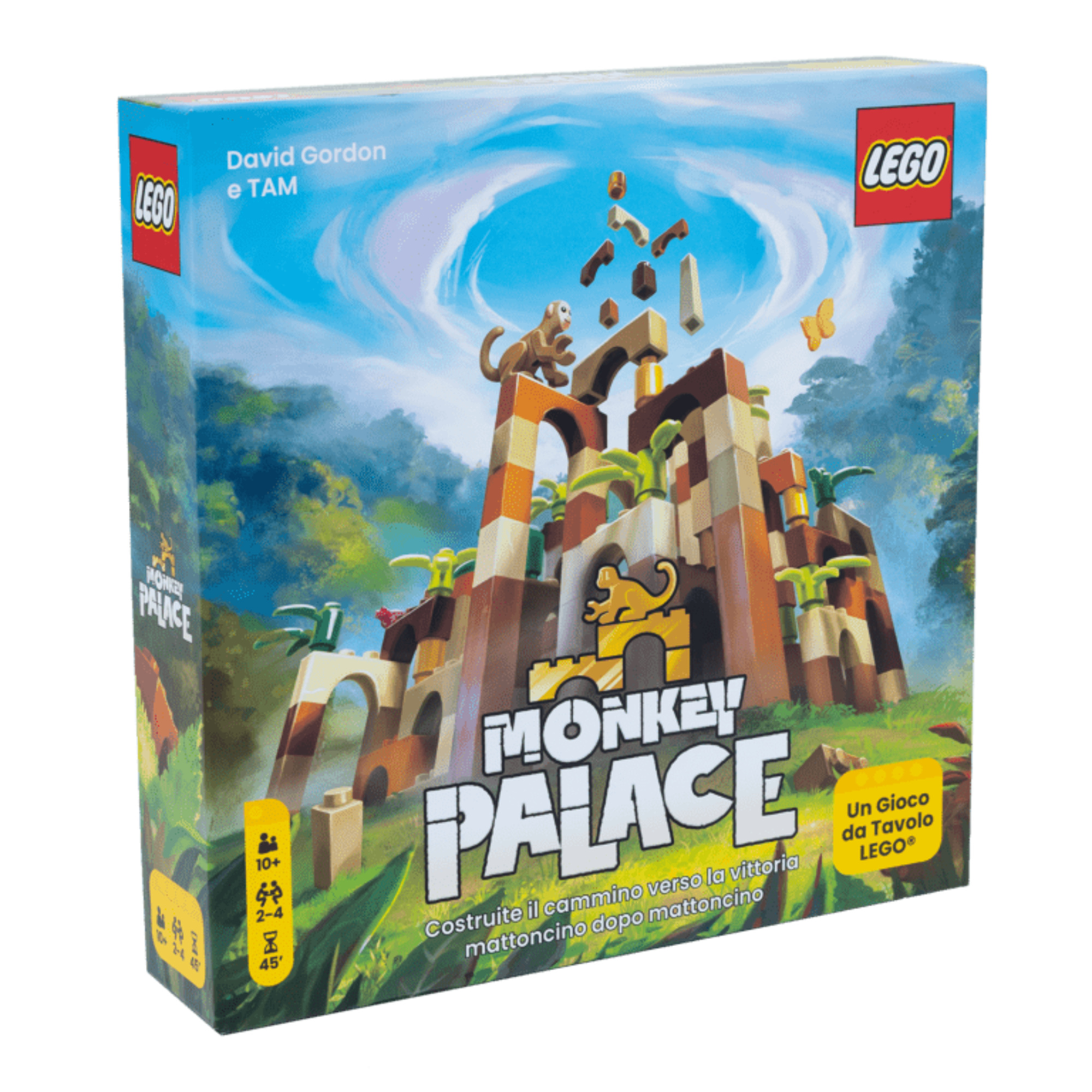 Monkey palace - gioco da tavolo lego per creatività e divertimento -2-4 giocatori - 10+ - ASMODEE, Lego