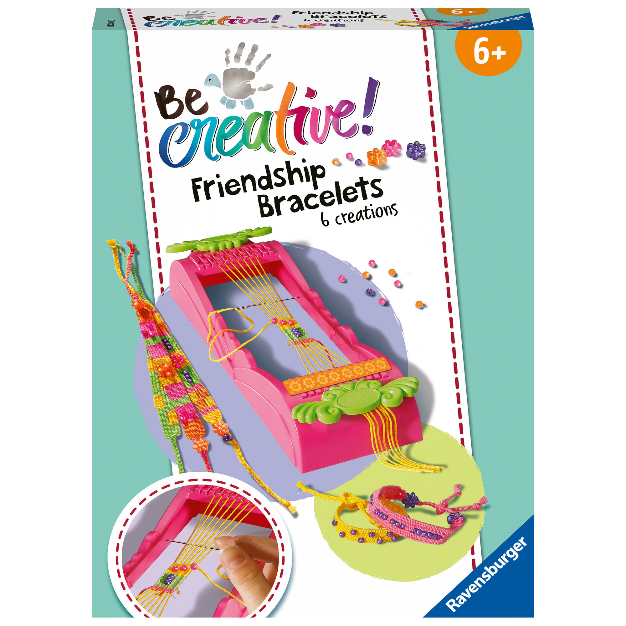 Be creative midi: telaio braccialetti dell'amicizia, gioco creativo per bricolage e fai-da-te - ravensburger - BE CREATIVE