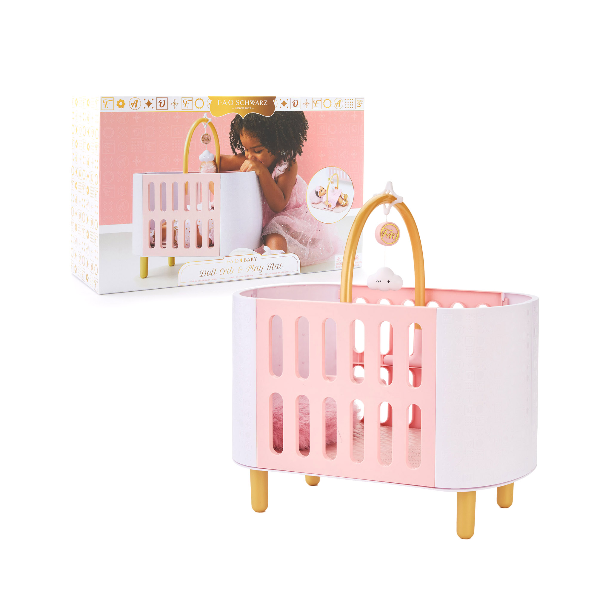 Culla con giostrina musicale per bambole fao baby - FAO Schwarz