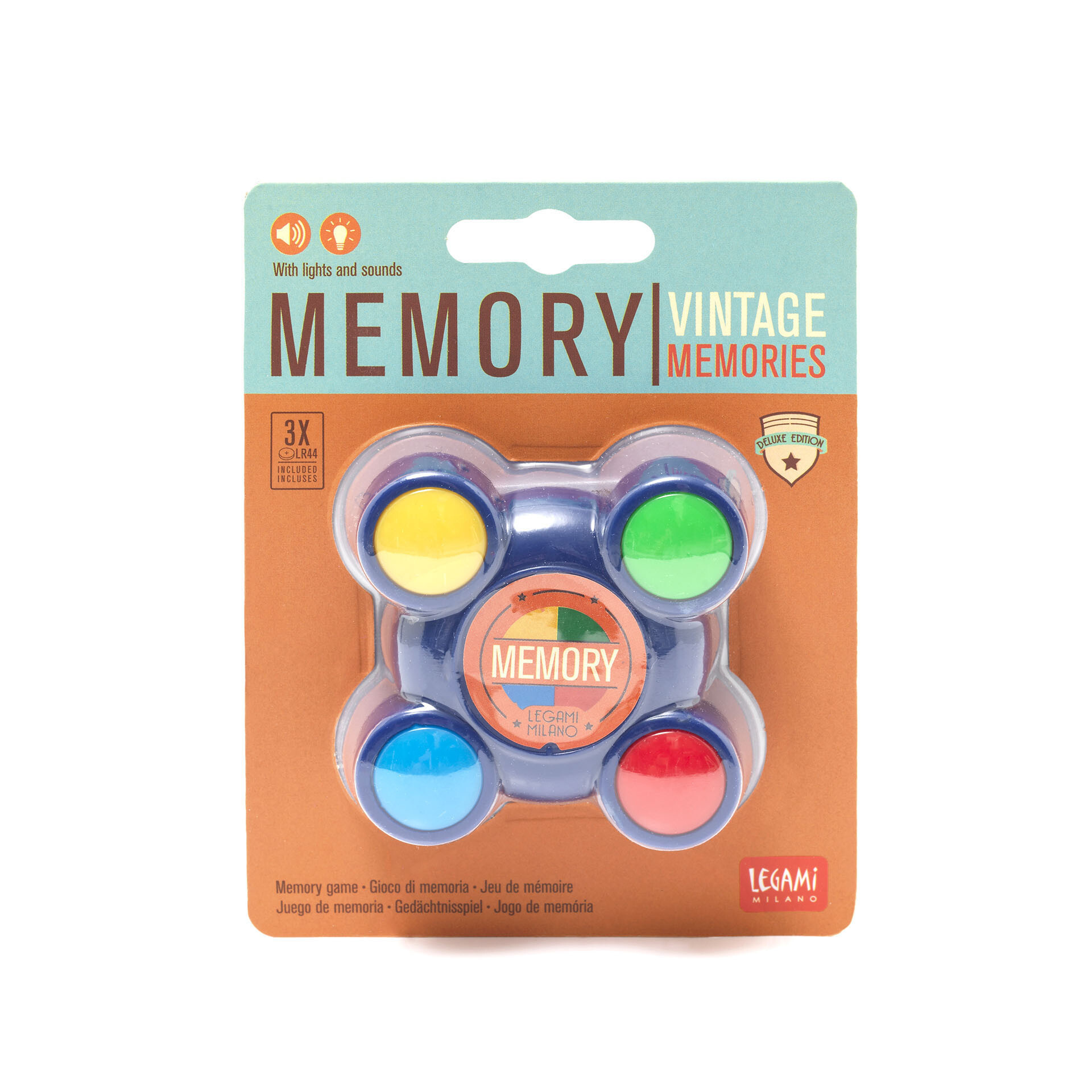 Gioco di memoria luminoso e sonoro - memory - vintage memories - LEGAMI