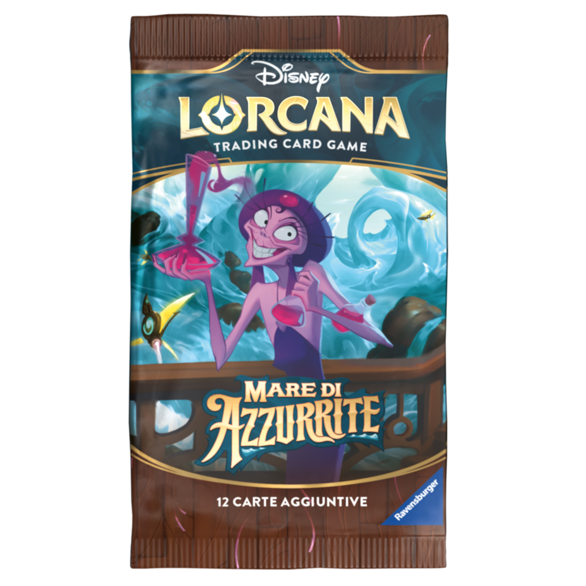 Disney lorcana – mare di azzurrite – bustina da 12 carte – 8+ anni - RAVENSBURGER, Disney, Lorcana