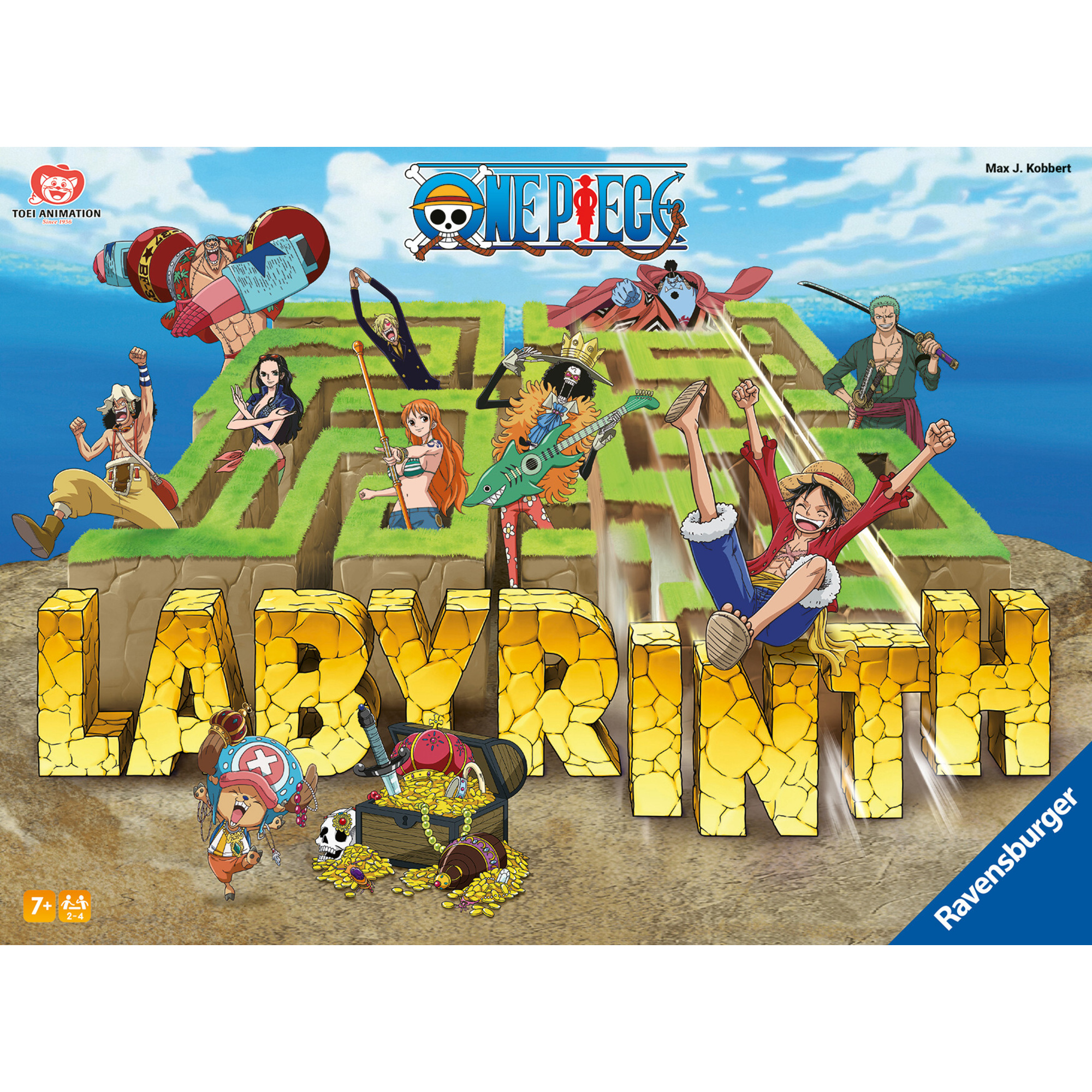 Labirinto one piece, gioco da tavolo, da 2 a 4 giocatori, 7+ anni - ravensburger - RAVENSBURGER