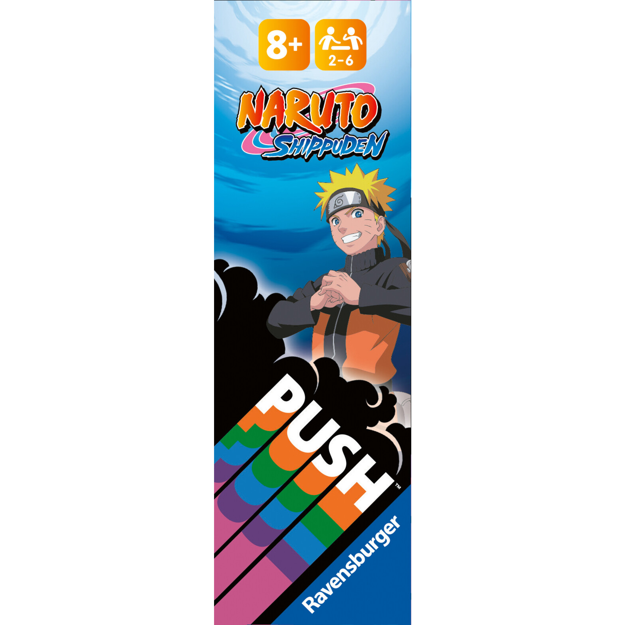 Naruto push, gioco di carte per tutta la famiglia, 8+ anni - ravensburger - RAVENSBURGER