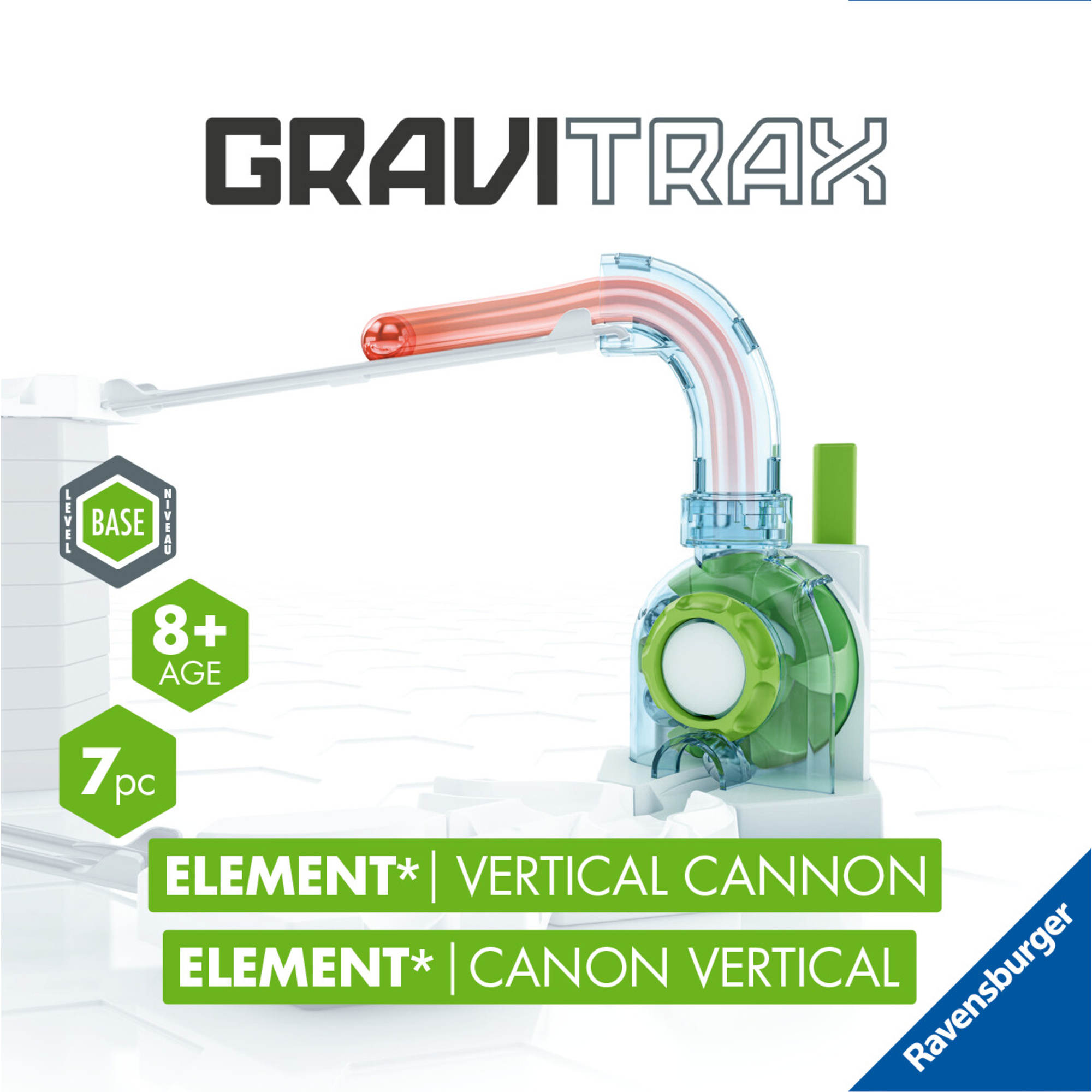 Gravitrax vertical cannon, accessorio, pista di biglie, gioco interattivo ed educativo stem, per bam - ravensburger - GRAVITRAX