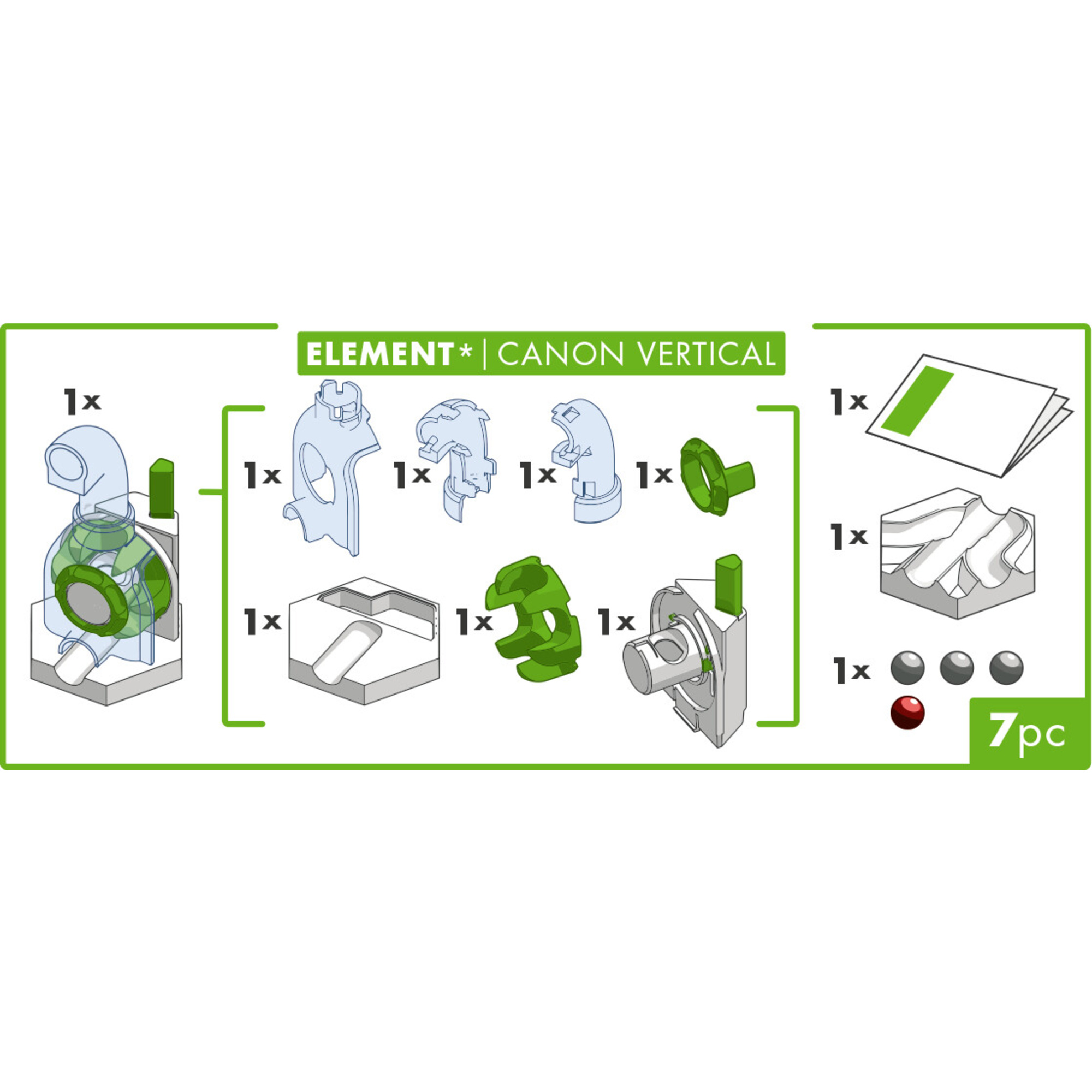 Gravitrax vertical cannon, accessorio, pista di biglie, gioco interattivo ed educativo stem, per bam - ravensburger - GRAVITRAX