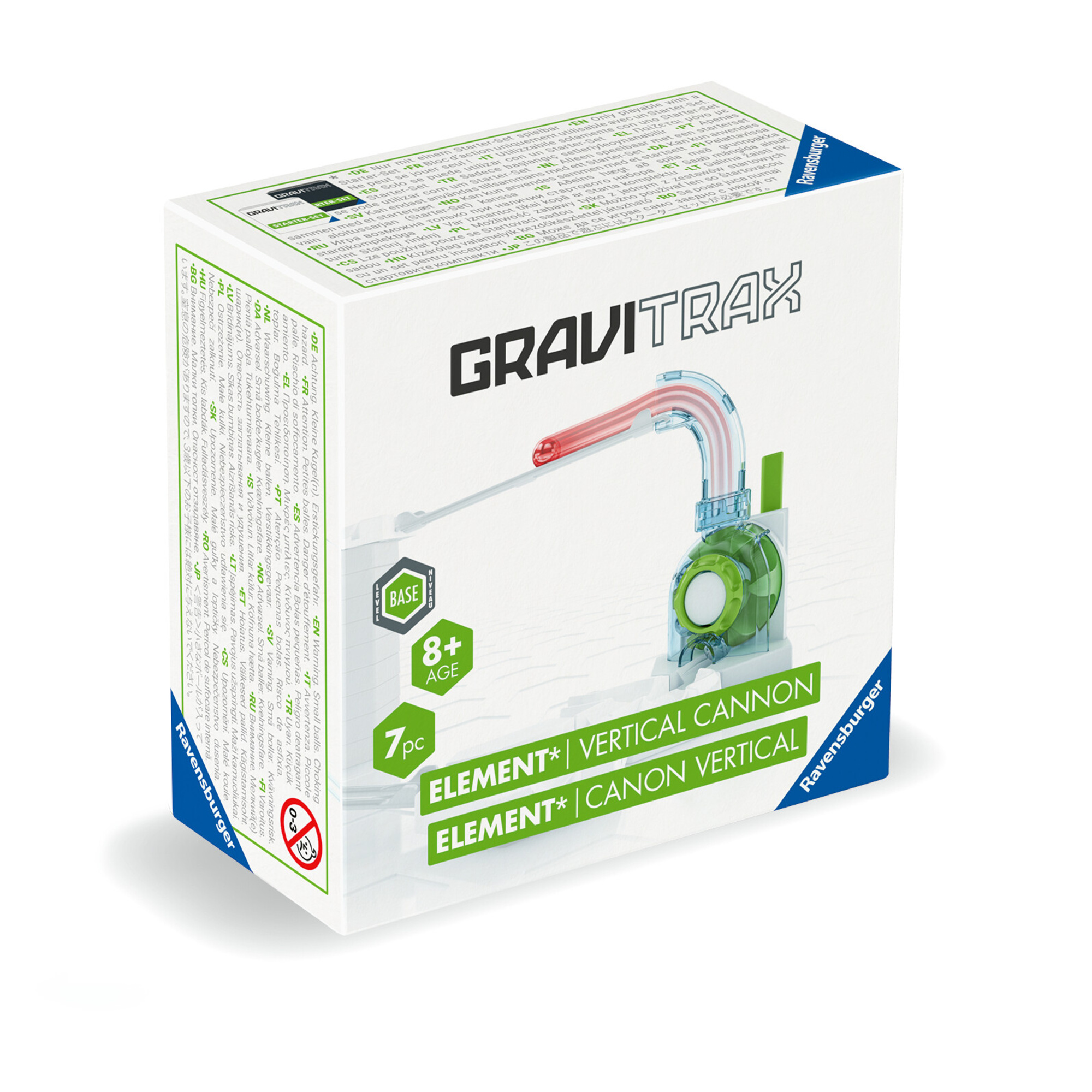 Gravitrax vertical cannon, accessorio, pista di biglie, gioco interattivo ed educativo stem, per bam - ravensburger - GRAVITRAX