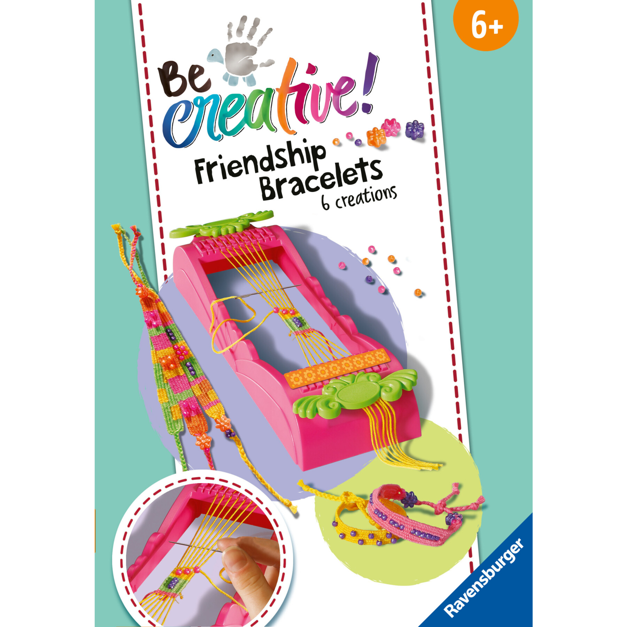 Be creative midi: telaio braccialetti dell'amicizia, gioco creativo per bricolage e fai-da-te - ravensburger - BE CREATIVE