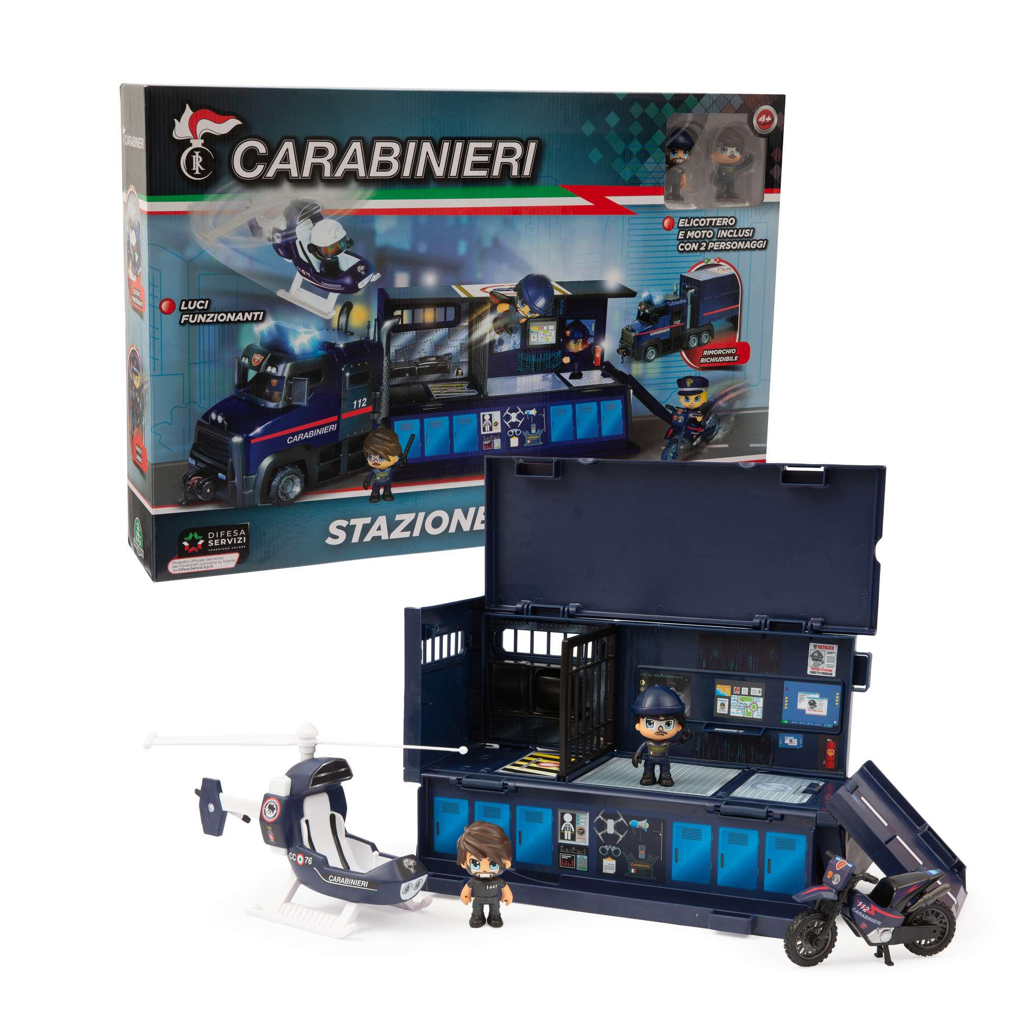 Giochi preziosi carabinieri: camion, moto, elicottero e personaggi con accessori, per bambini dai 4 anni - CARABINIERI