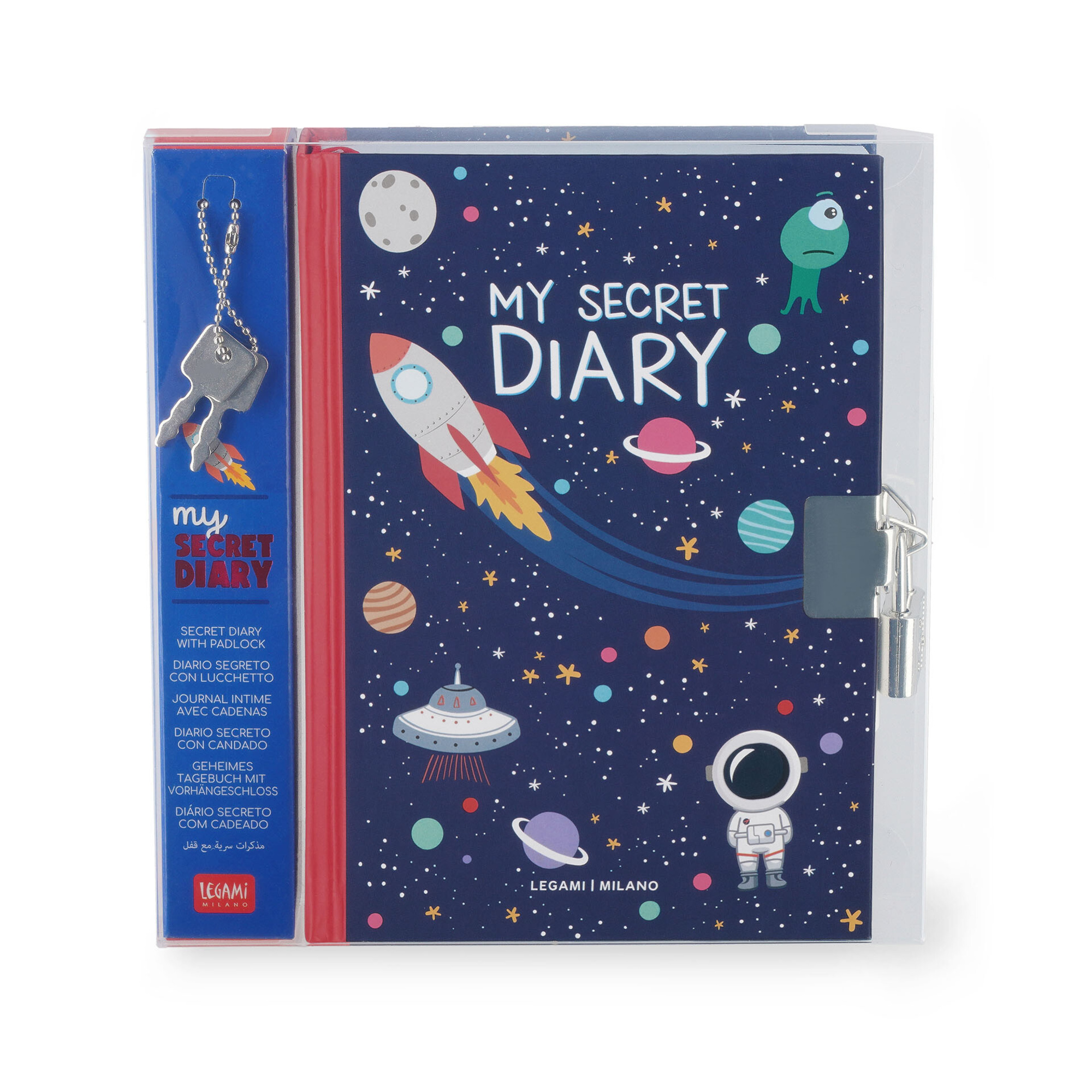 Diario segreto con lucchetto space - my secret diary - wonderland - LEGAMI