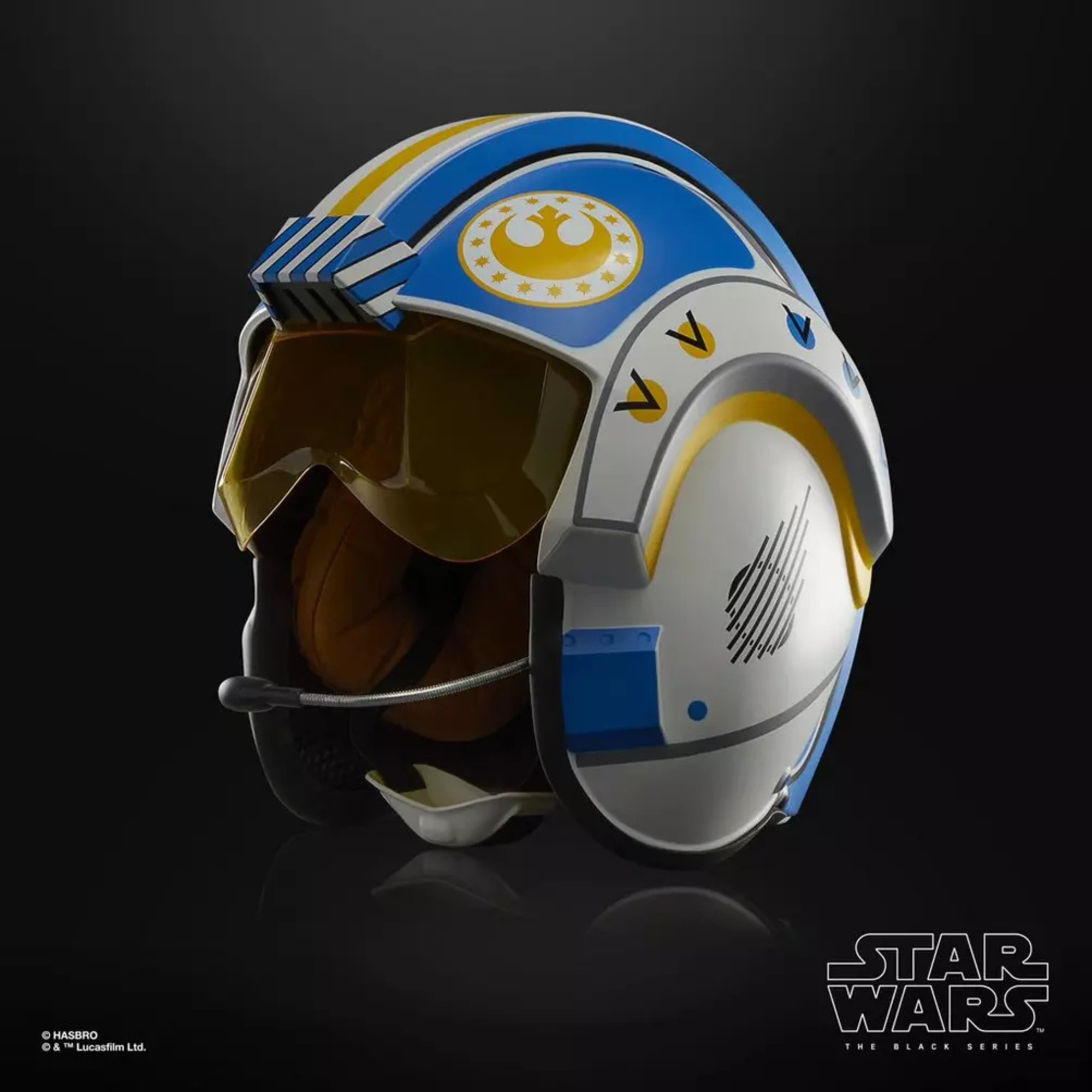 Casco elettronico star wars the black series di carson teva - dettagli e suoni realistici - perfetto da collezione - Star Wars