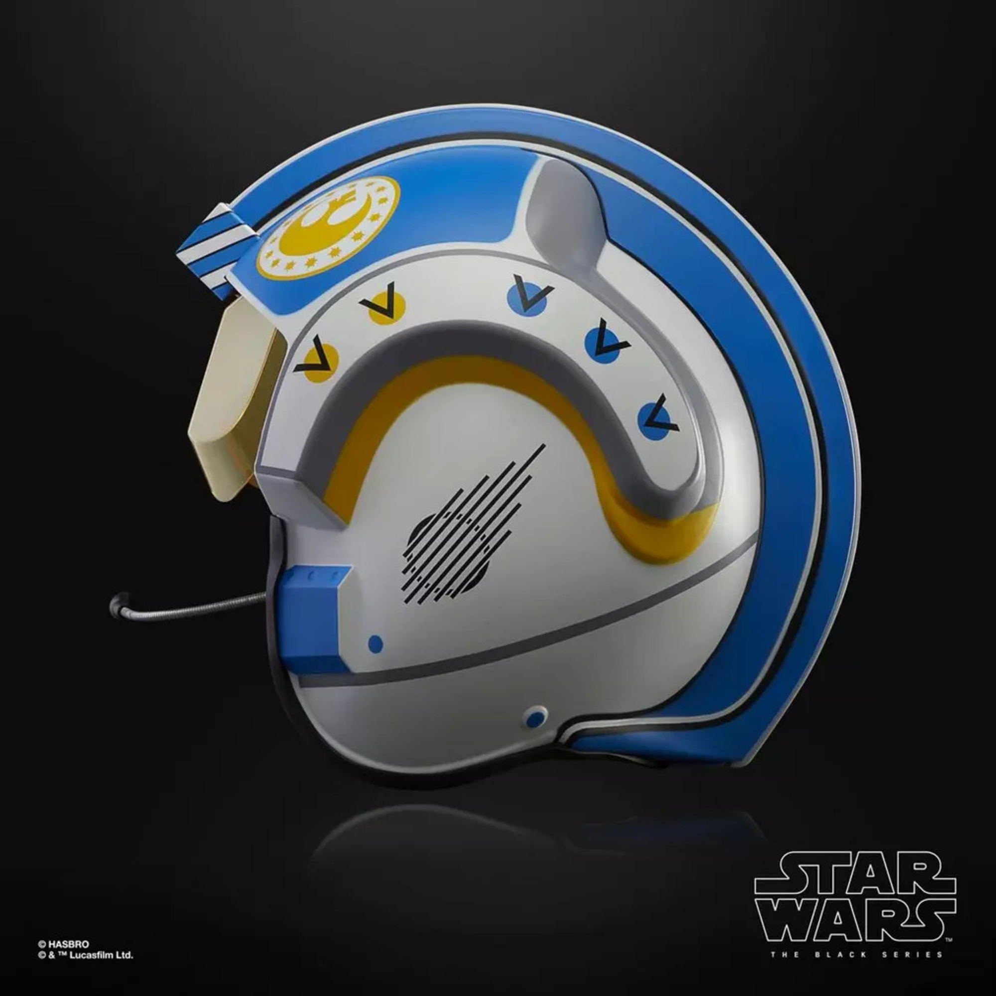 Casco elettronico star wars the black series di carson teva - dettagli e suoni realistici - perfetto da collezione - Star Wars