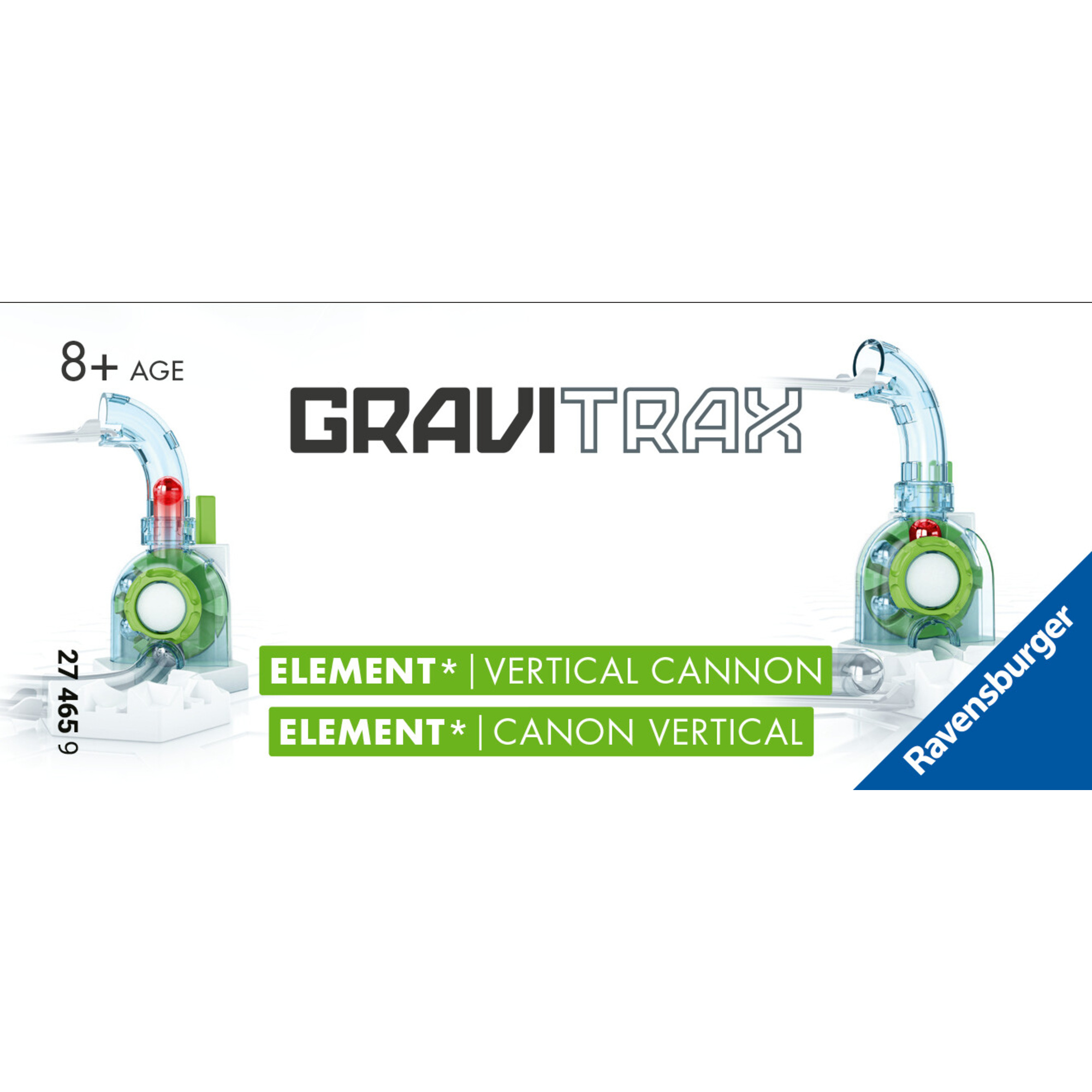 Gravitrax vertical cannon, accessorio, pista di biglie, gioco interattivo ed educativo stem, per bam - ravensburger - GRAVITRAX