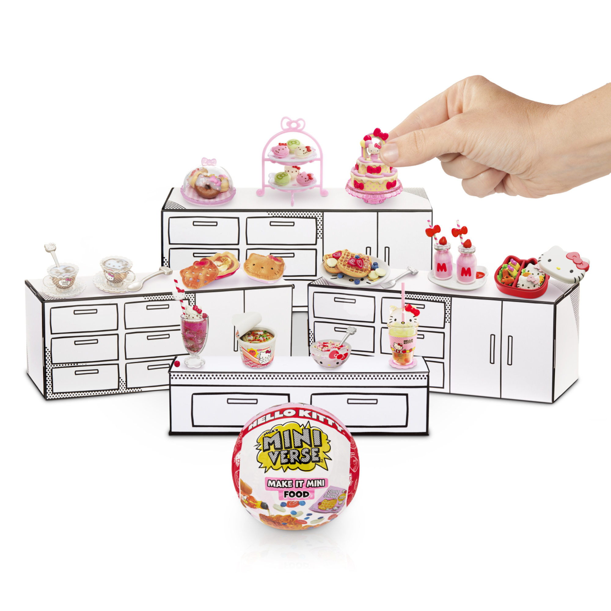 Mga's miniverse make it mini food hello kitty® mini collezionabili – confezione sorpresa - MINIVERSE MGA