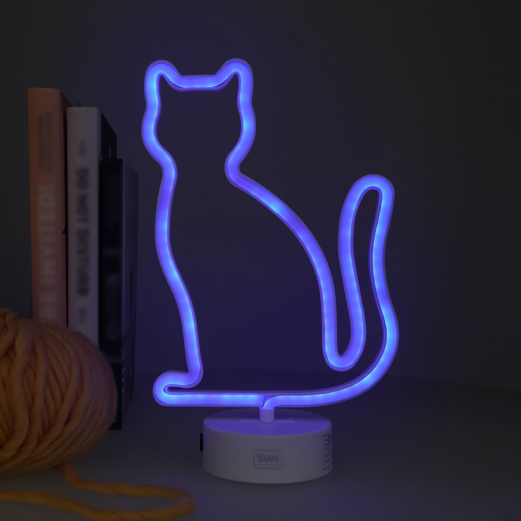 Lampada led effetto neon gatto - it's a sign - home sweet home - LEGAMI