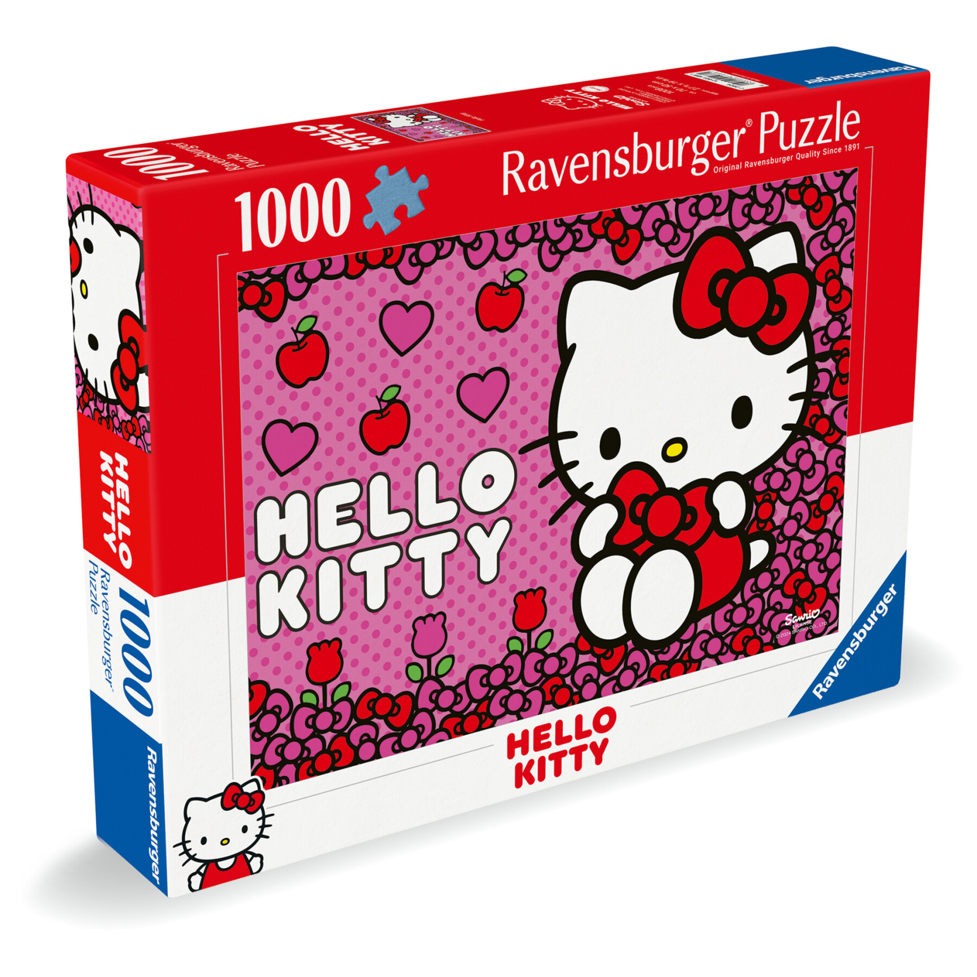 Puzzle hello kitty, 1000 pezzi, puzzle adulti - ravensburger - Hello Kitty