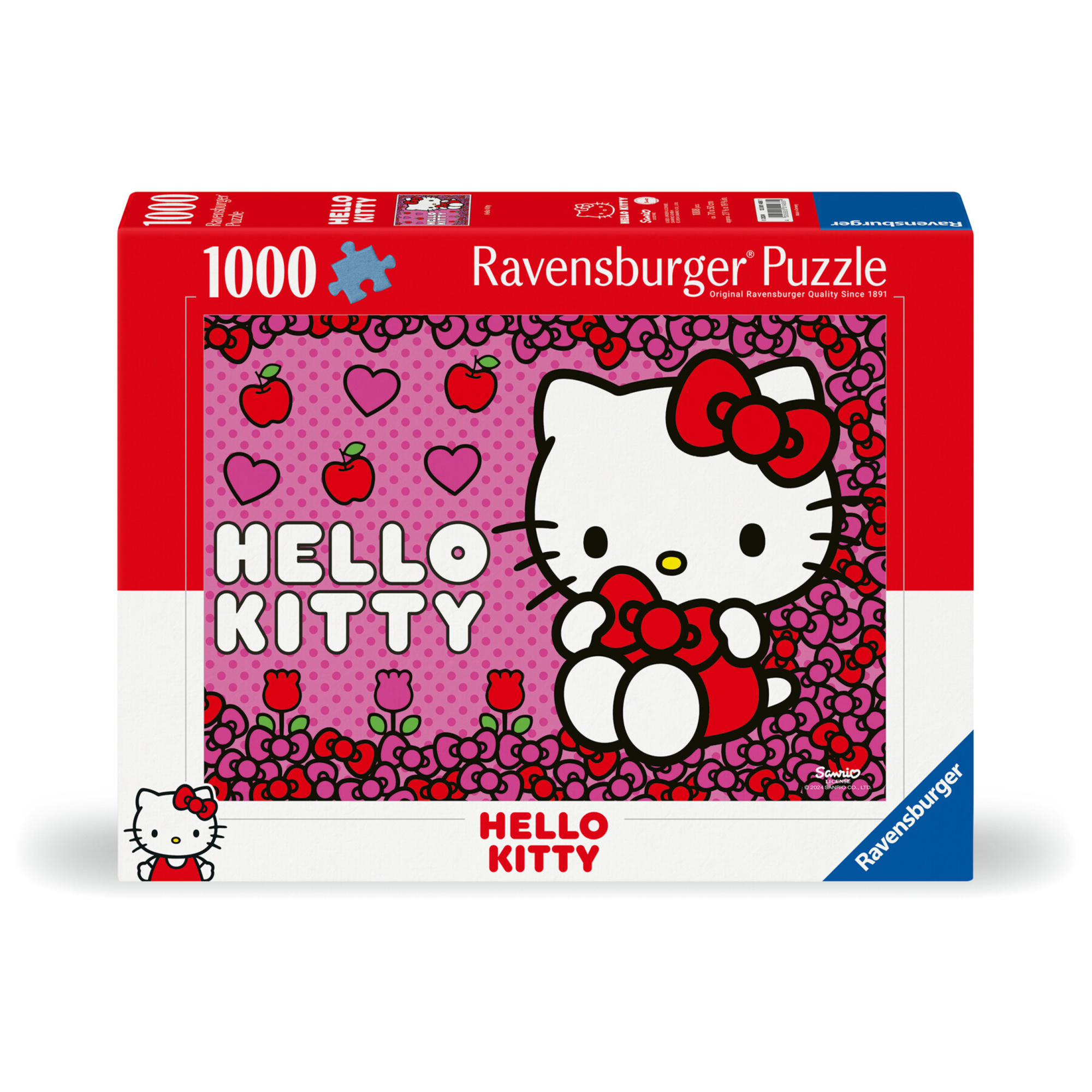 Puzzle hello kitty, 1000 pezzi, puzzle adulti - ravensburger - Hello Kitty