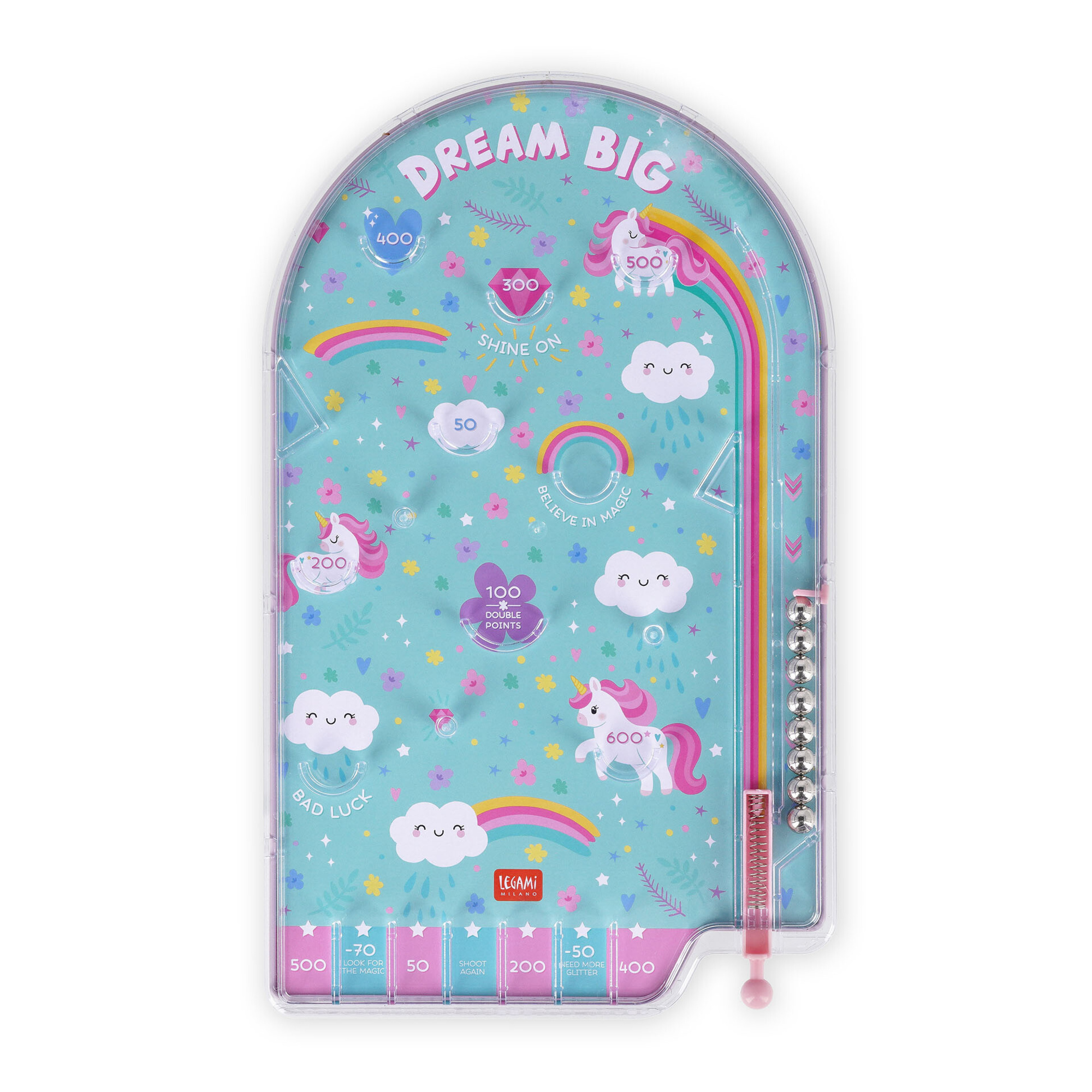 Flipper portatile - mini pinball - unicorn - wonderland - LEGAMI