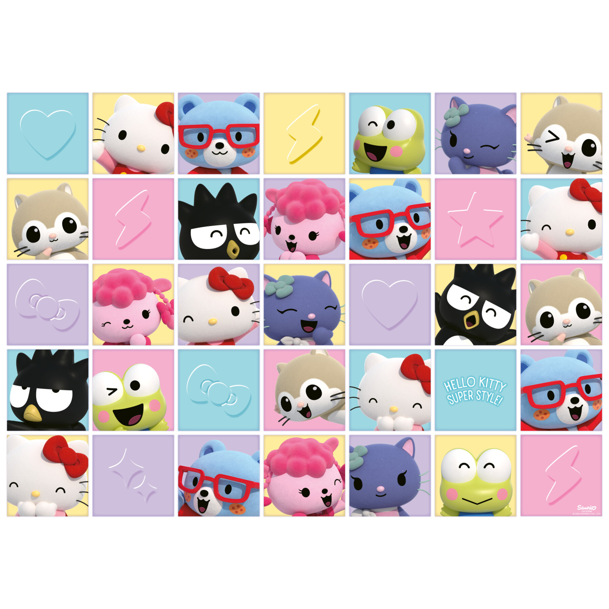 Puzzle hello kitty, collezione 60 giant pavimento, 60 pezzi, età raccomandata 4+ anni - ravensburger - Hello Kitty