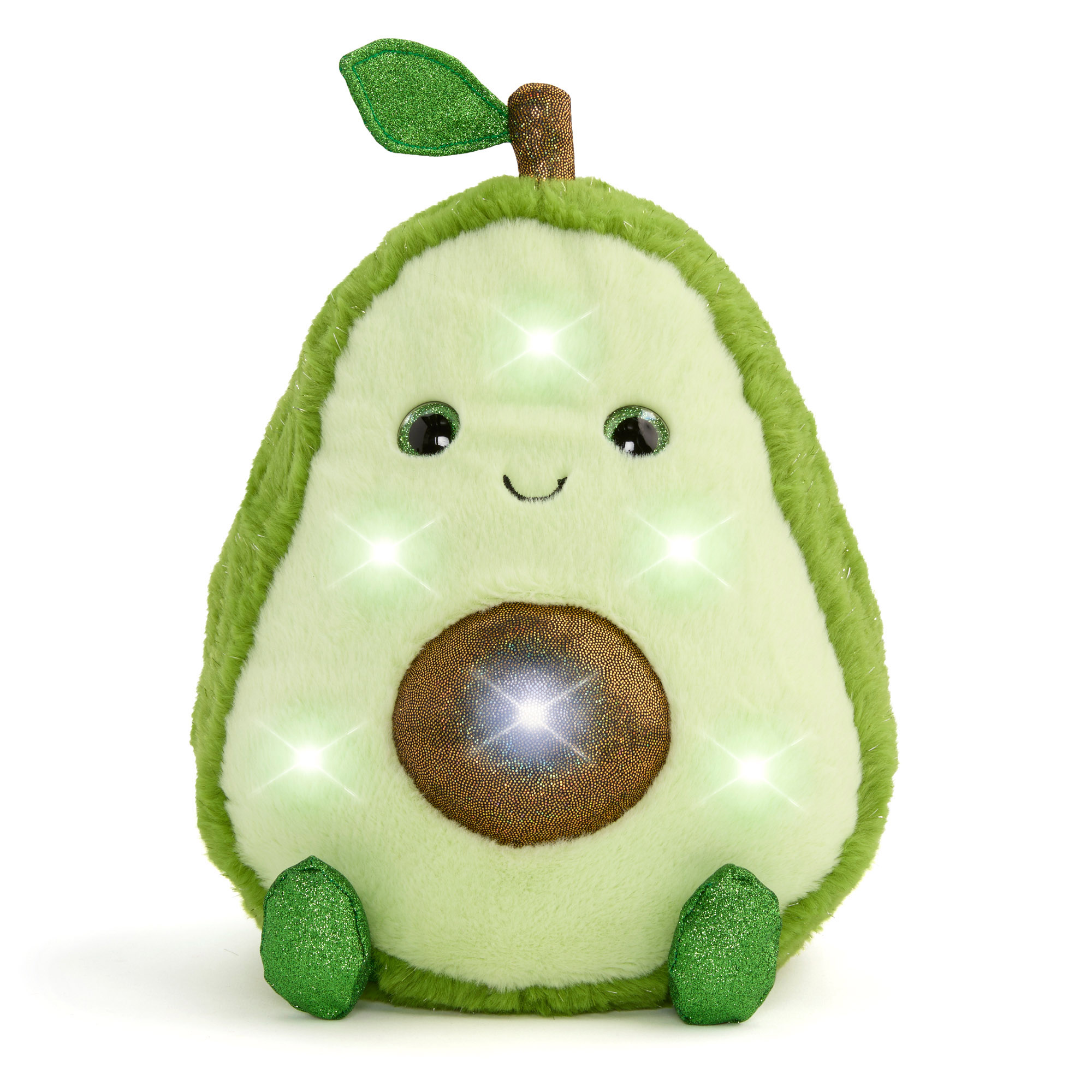 Peluche avocado glow brights con luci accattivanti e suoni, 28 cm - FAO Schwarz