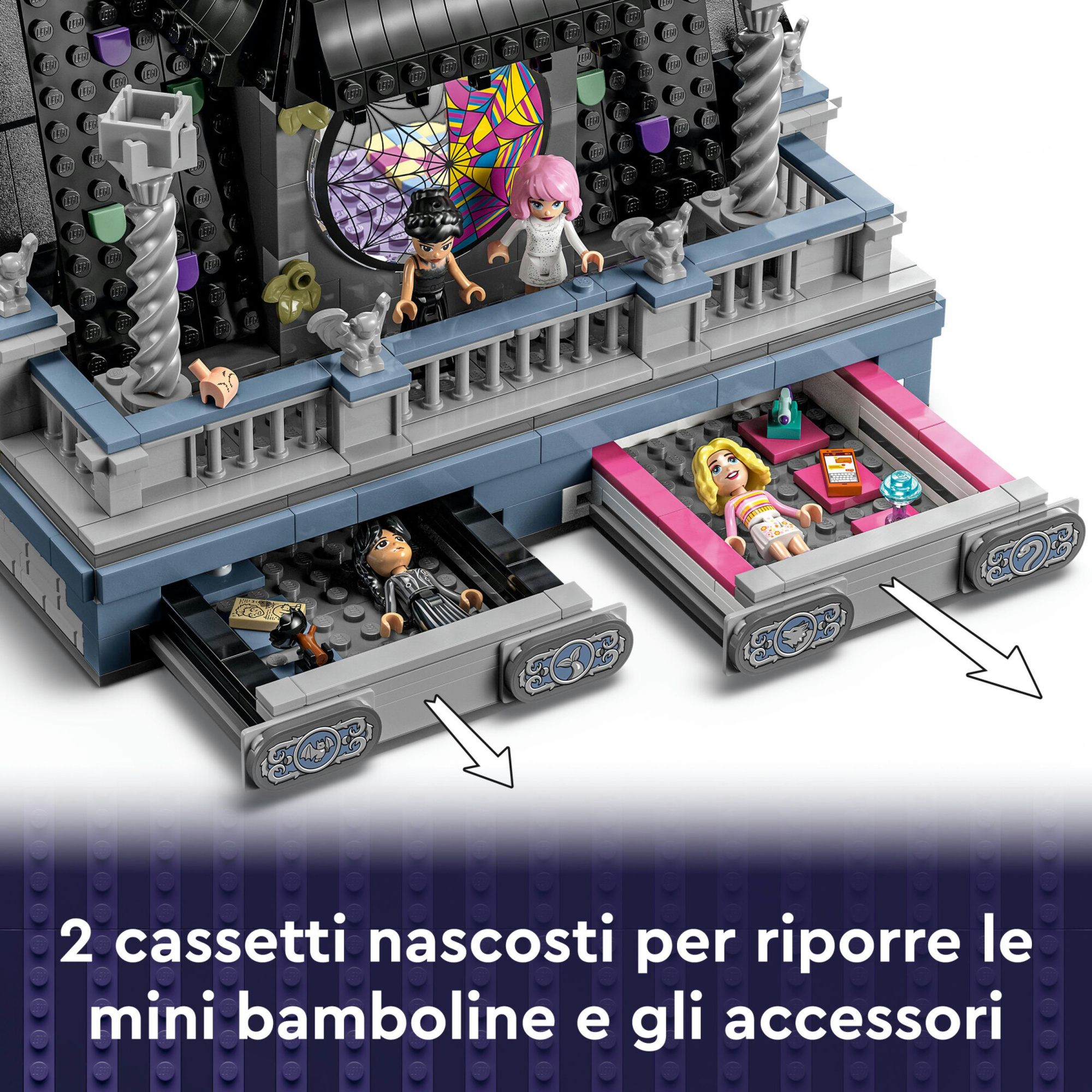 Lego wednesday 76780 personaggio di mercoledì addams, personaggio snodabile con mano, giochi per bambini 10+ da collezione - MERCOLEDI, Lego