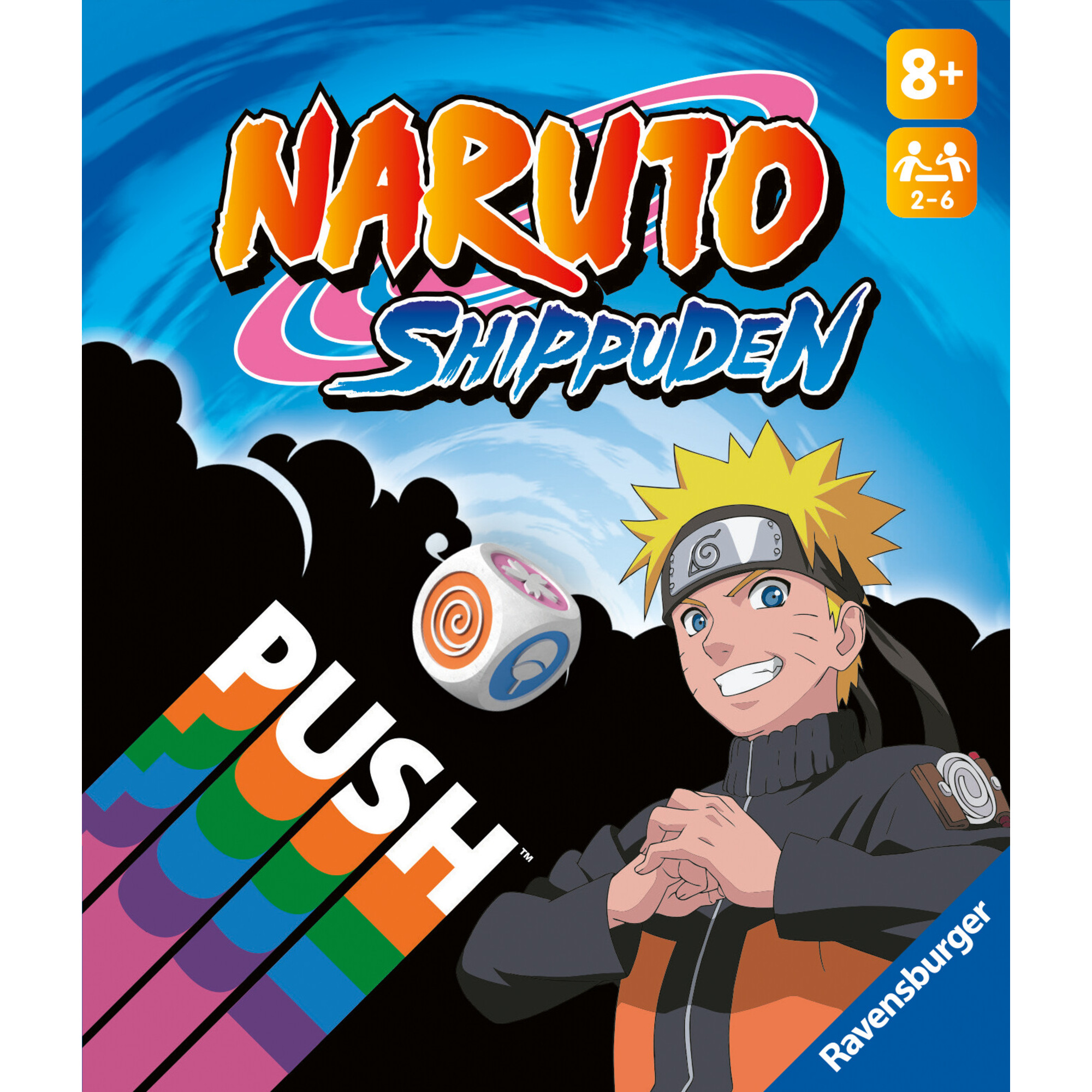 Naruto push, gioco di carte per tutta la famiglia, 8+ anni - ravensburger - RAVENSBURGER