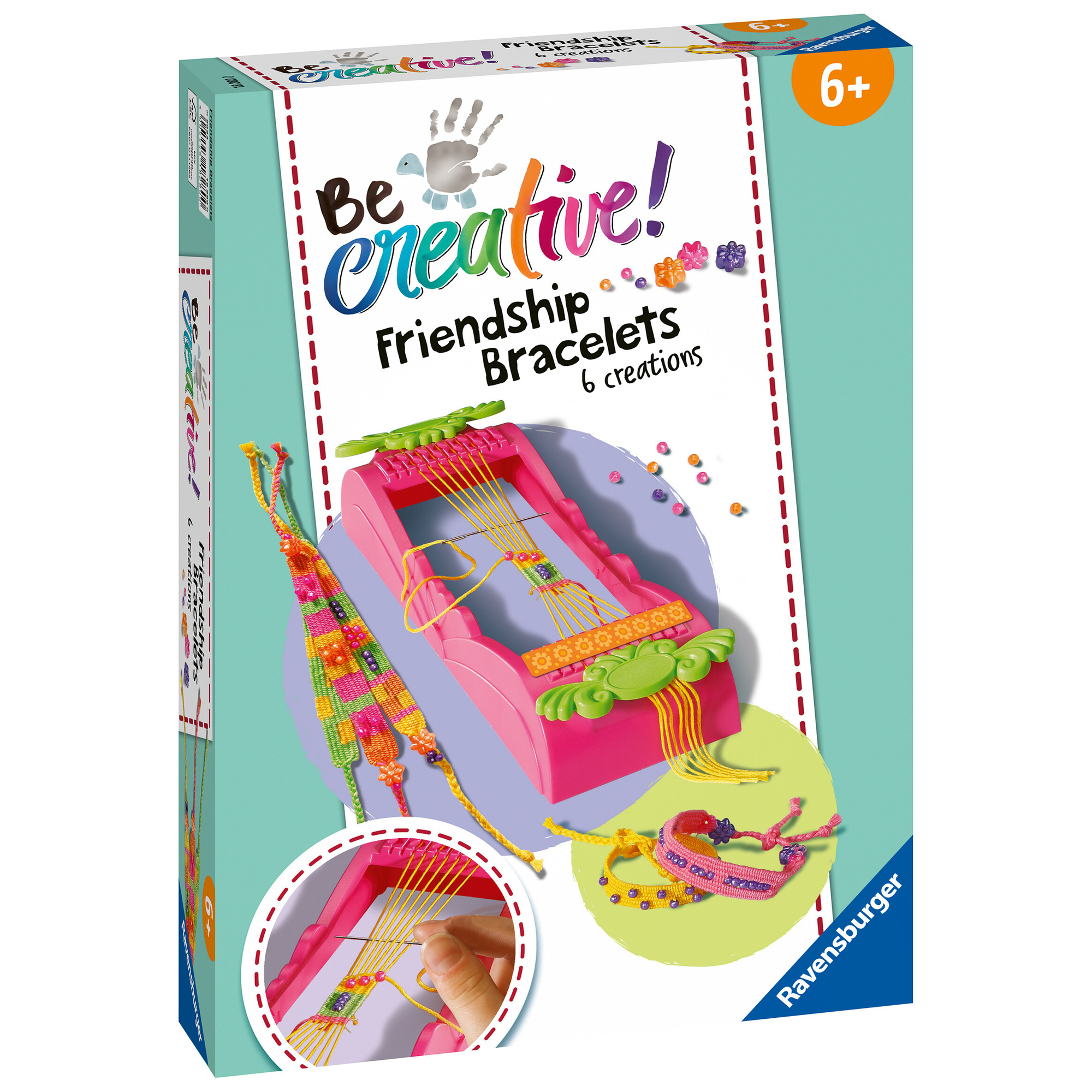 Be creative midi: telaio braccialetti dell'amicizia, gioco creativo per bricolage e fai-da-te - ravensburger - BE CREATIVE