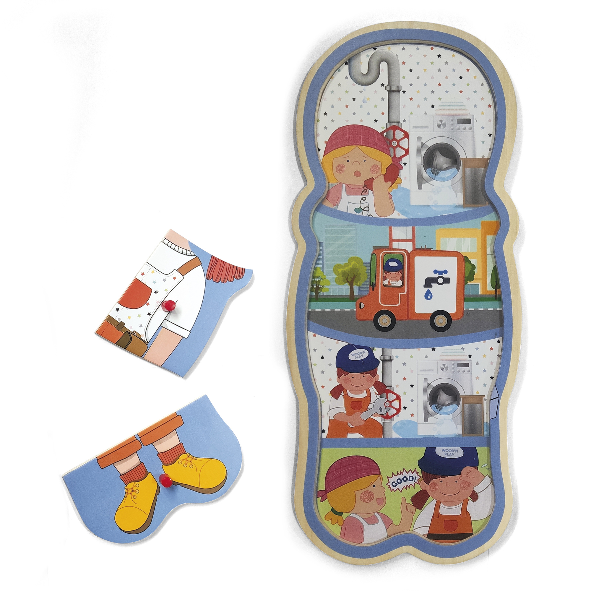 Story puzzle in legno assortito - wood "n" play - WOOD 'N' PLAY