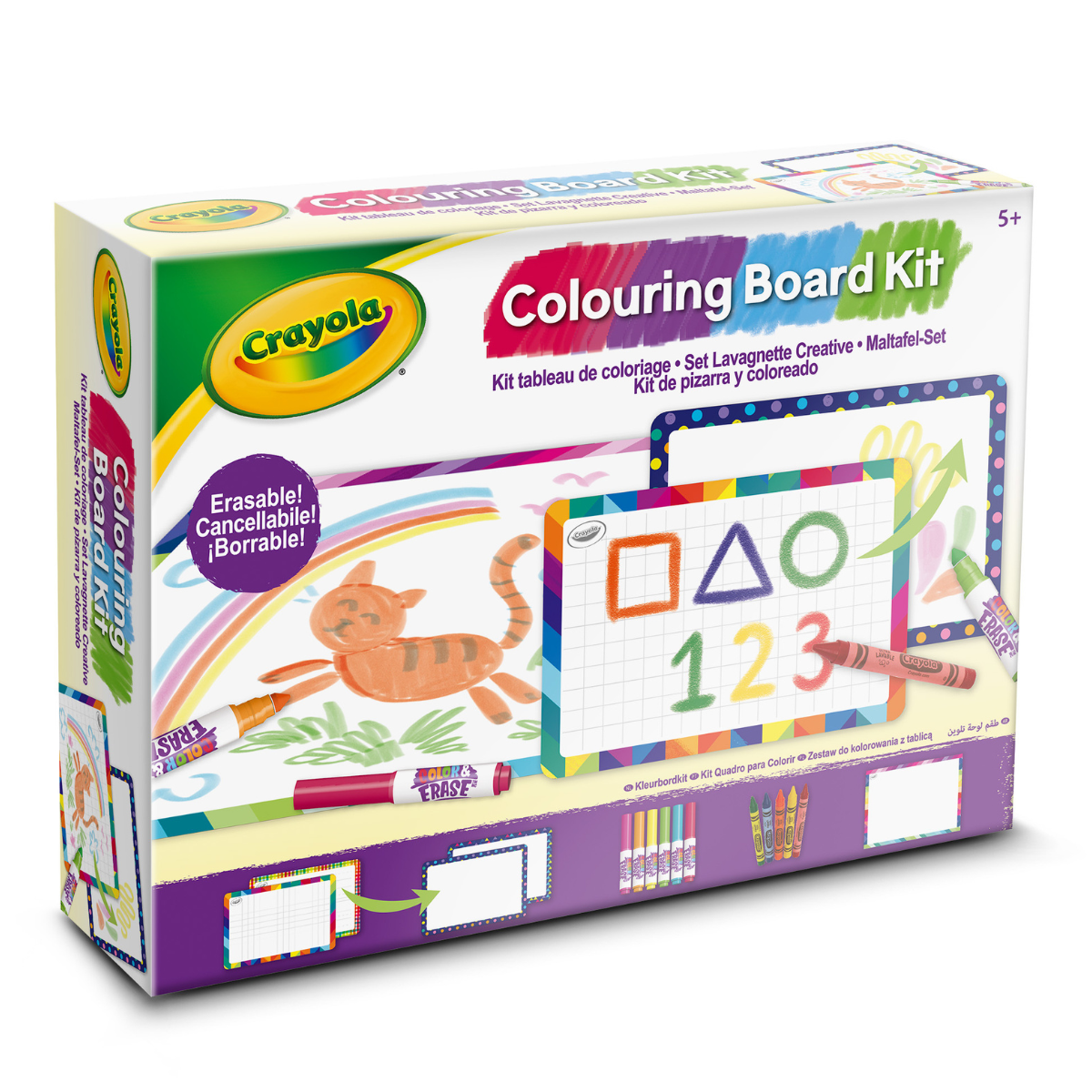 Crayola set lavagnette bianche creative - attività educativa per bambini dai 5 anni - CRAYOLA