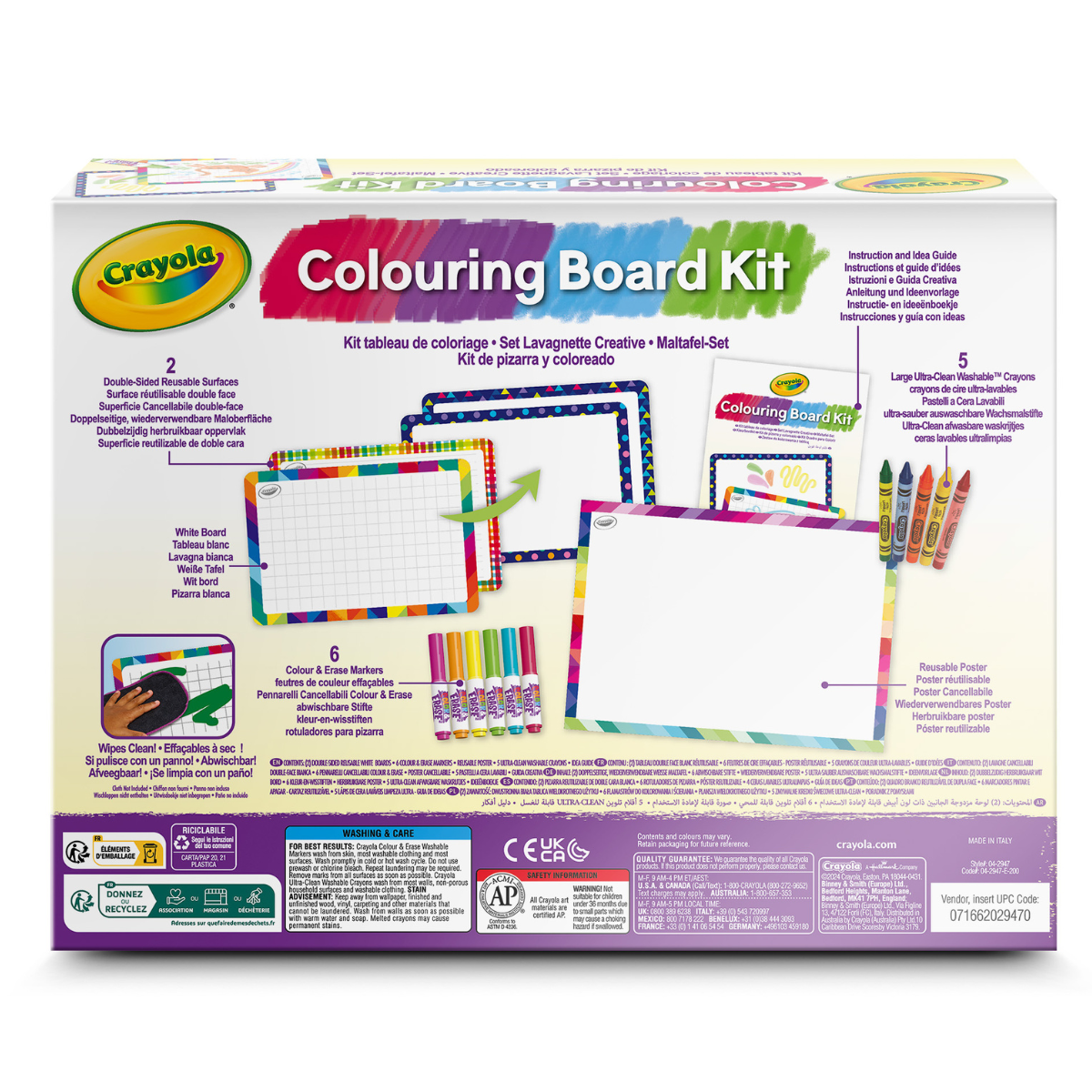 Crayola set lavagnette bianche creative - attività educativa per bambini dai 5 anni - CRAYOLA