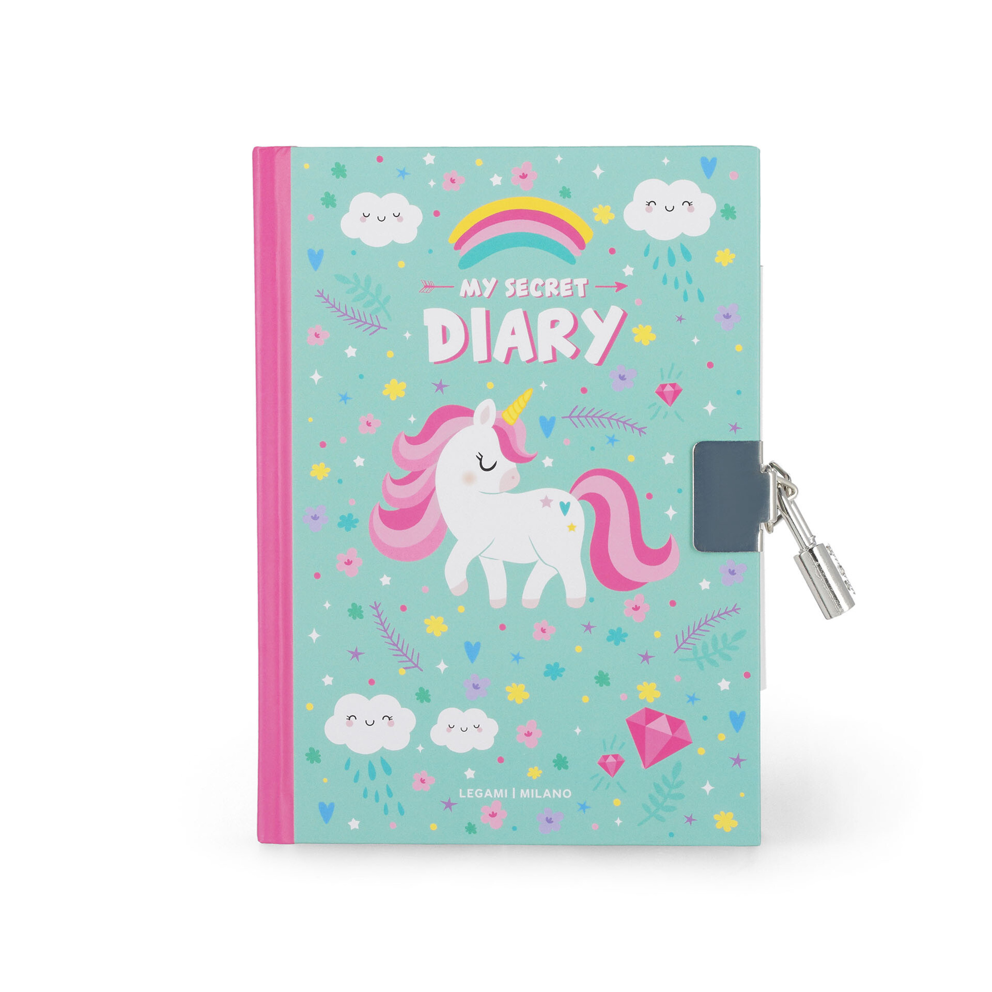 Diario segreto con lucchetto  unicorno - my secret diary - wonderland - LEGAMI