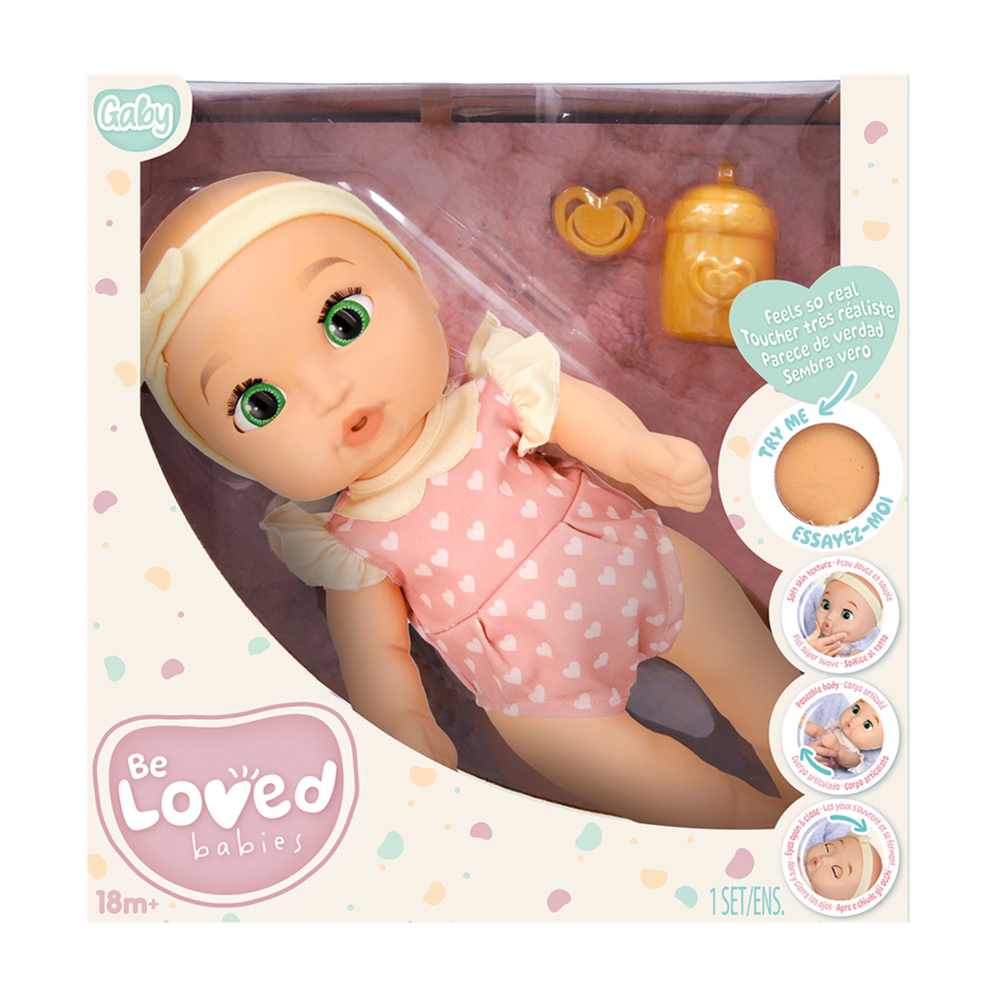 Be loved babies sam & baby - bambola realistica come un bambino vero assortita - 38 cm - 