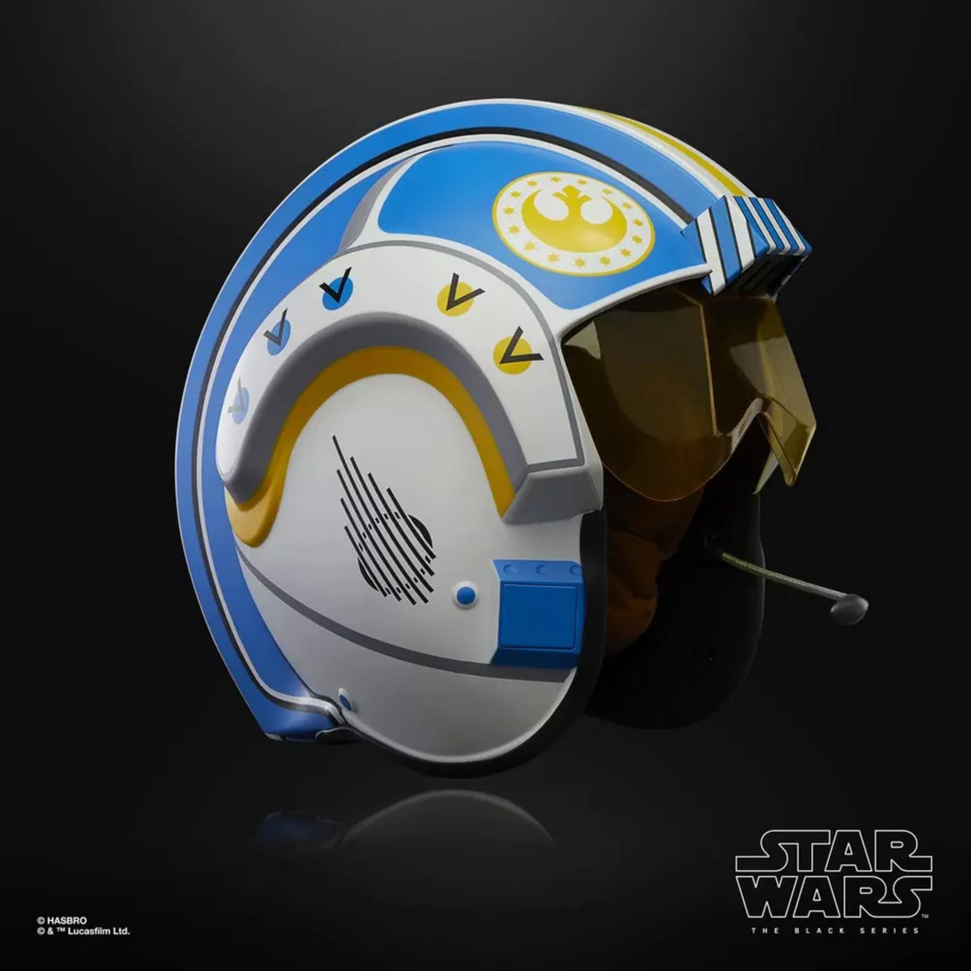 Casco elettronico star wars the black series di carson teva - dettagli e suoni realistici - perfetto da collezione - Star Wars