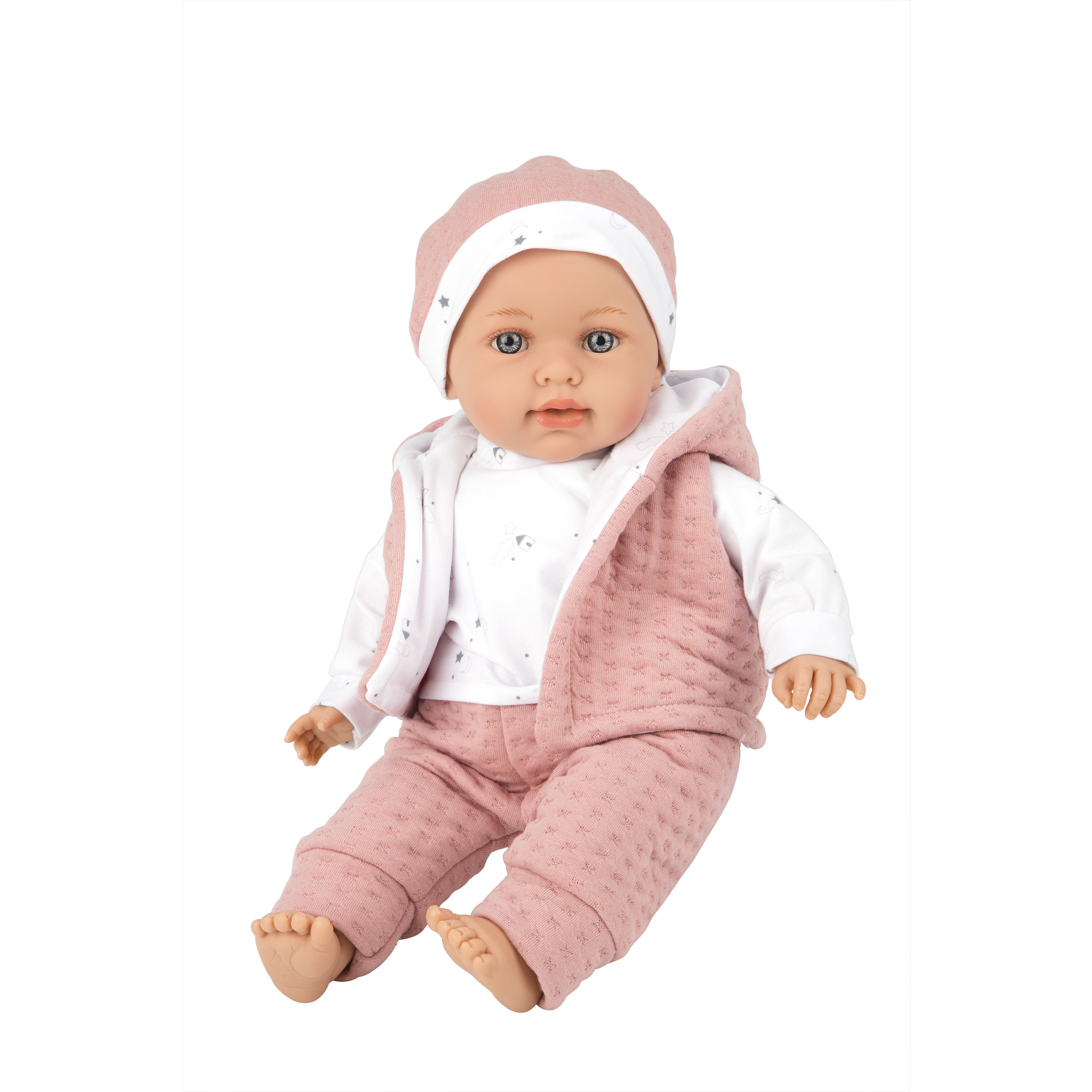 Bambola realistica charlie - rosa - 42 cm - LOVE BEBE', LOVE BEBE' PREMIUM