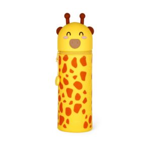 Astuccio giraffa 2 in 1 in morbido silicone - kawaii - extraordinary stationery - LEGAMI