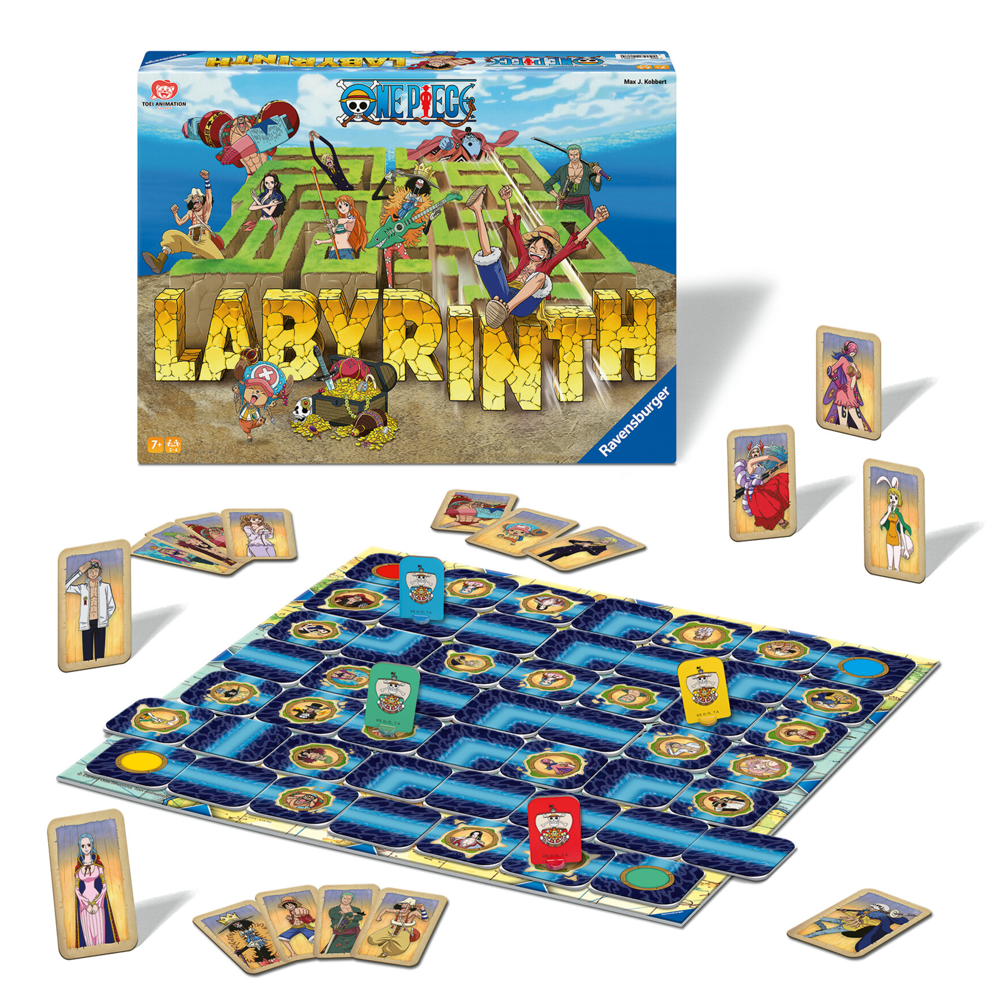 Labirinto one piece, gioco da tavolo, da 2 a 4 giocatori, 7+ anni - ravensburger - RAVENSBURGER