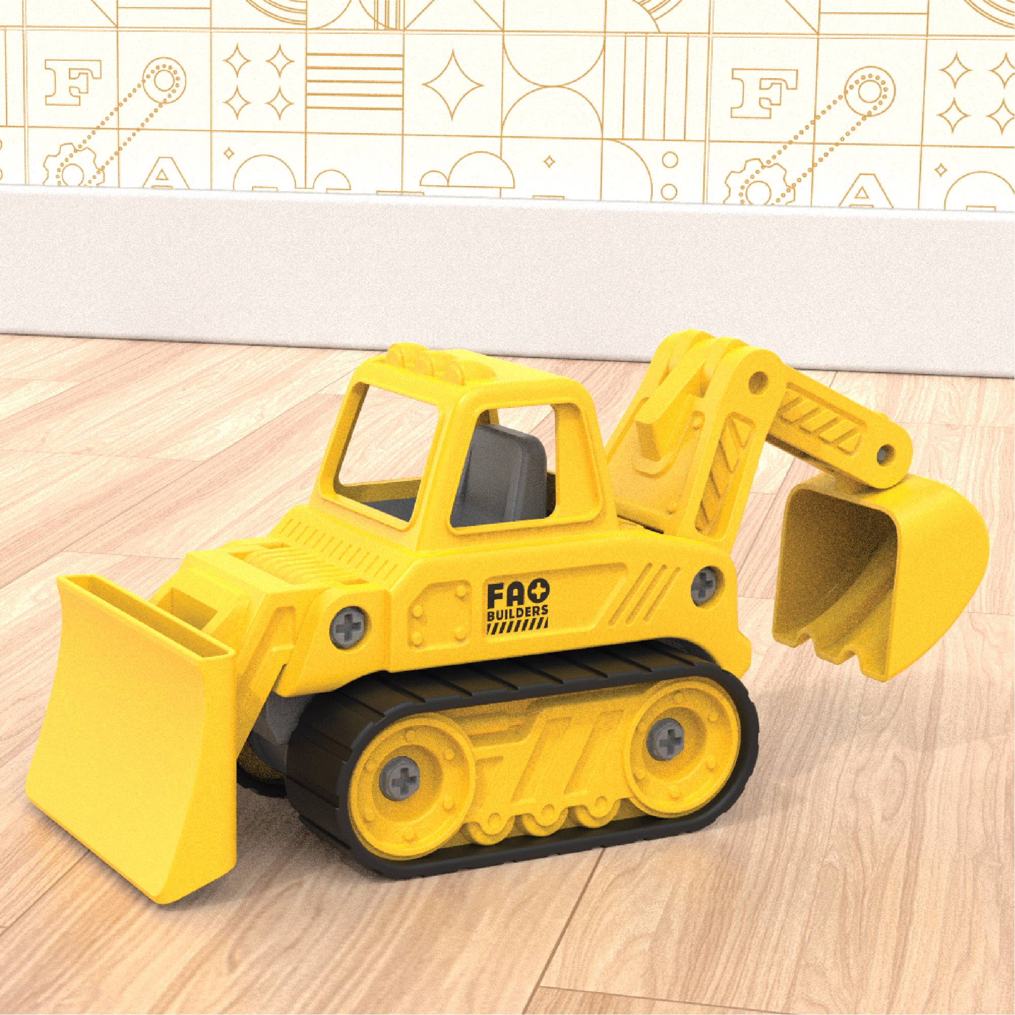 Set di costruzioni meccaniche take-a-part construction zone - FAO Schwarz