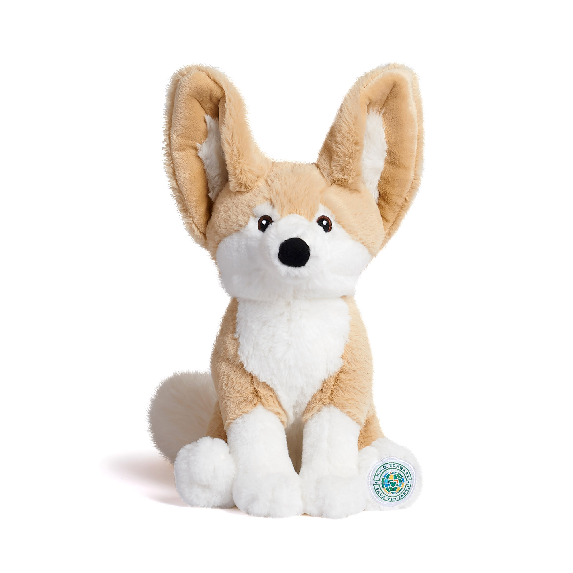 Peluche volpe fennece planet love eco-sostenibile, 25 cm - FAO Schwarz