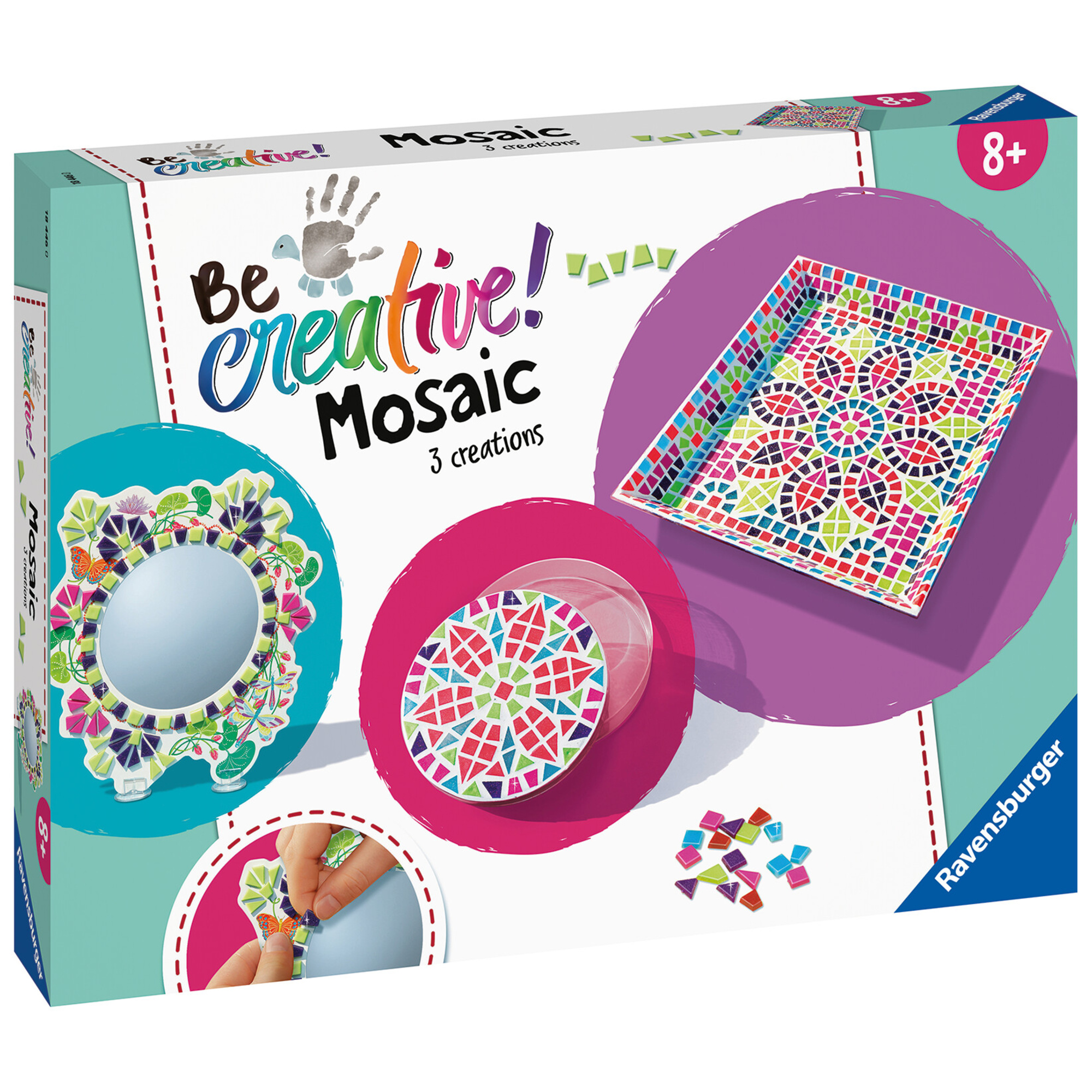 Be creative maxi: mosaic, gioco creativo per bricolage e fai-da-te, lavori creativi, mosaico, per ba - ravensburger - RAVENSBURGER