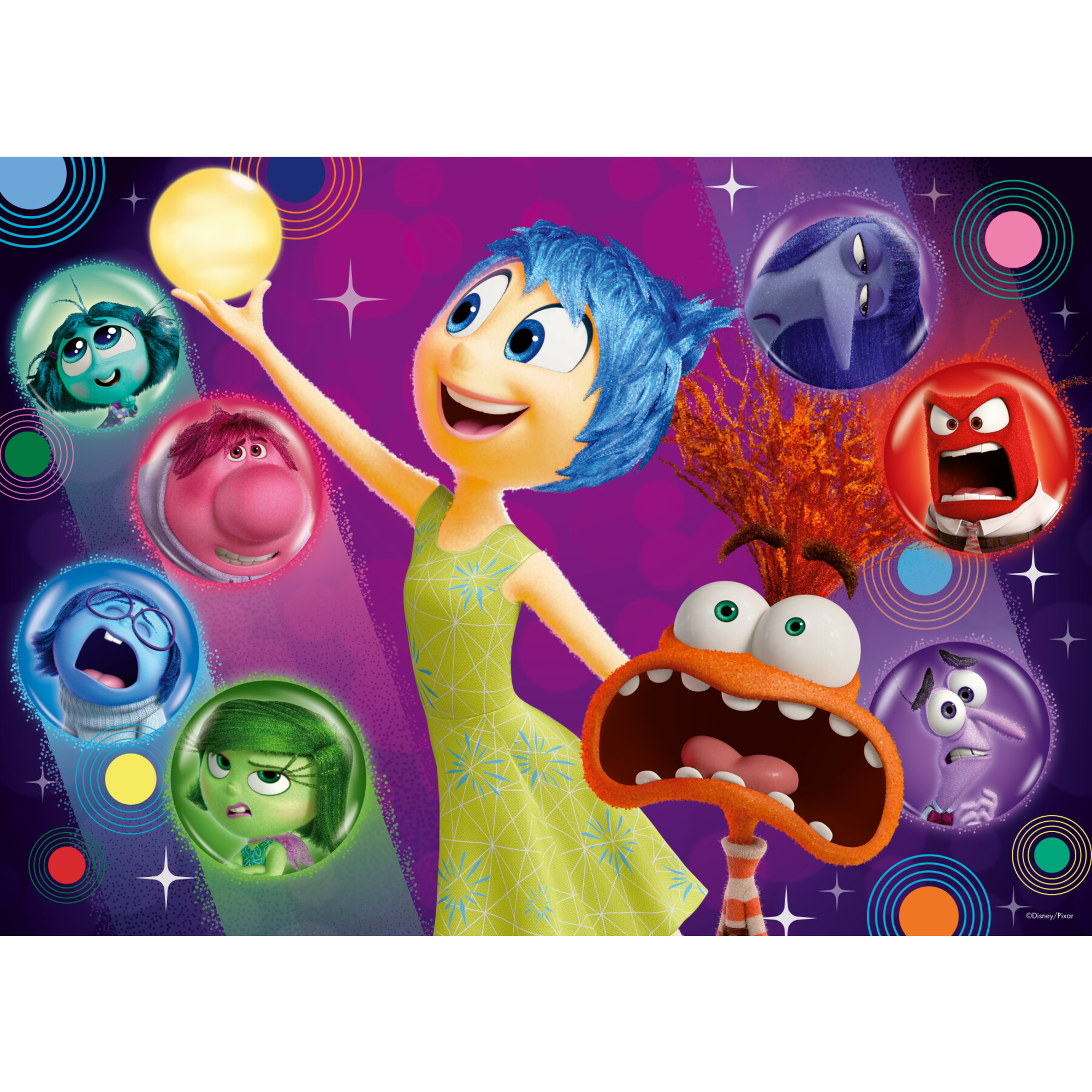 Puzzle inside out 2, una gran confusione, collezione 60 giant pavimento, 60 pezzi, età raccomandata  - ravensburger - INSIDE OUT