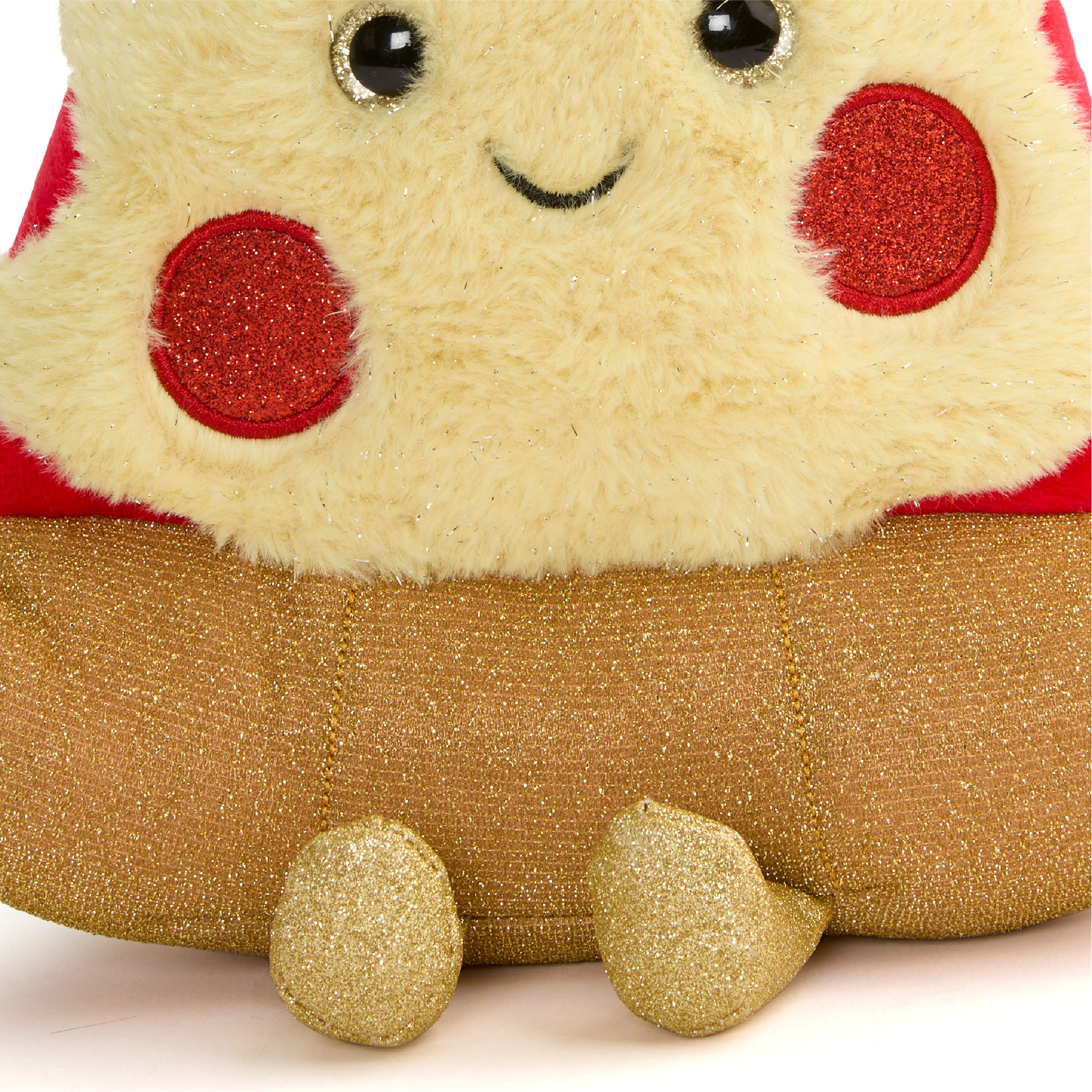 Peluche pizza glow brights con luci brillanti e suoni interattivi, 28 cm - FAO Schwarz