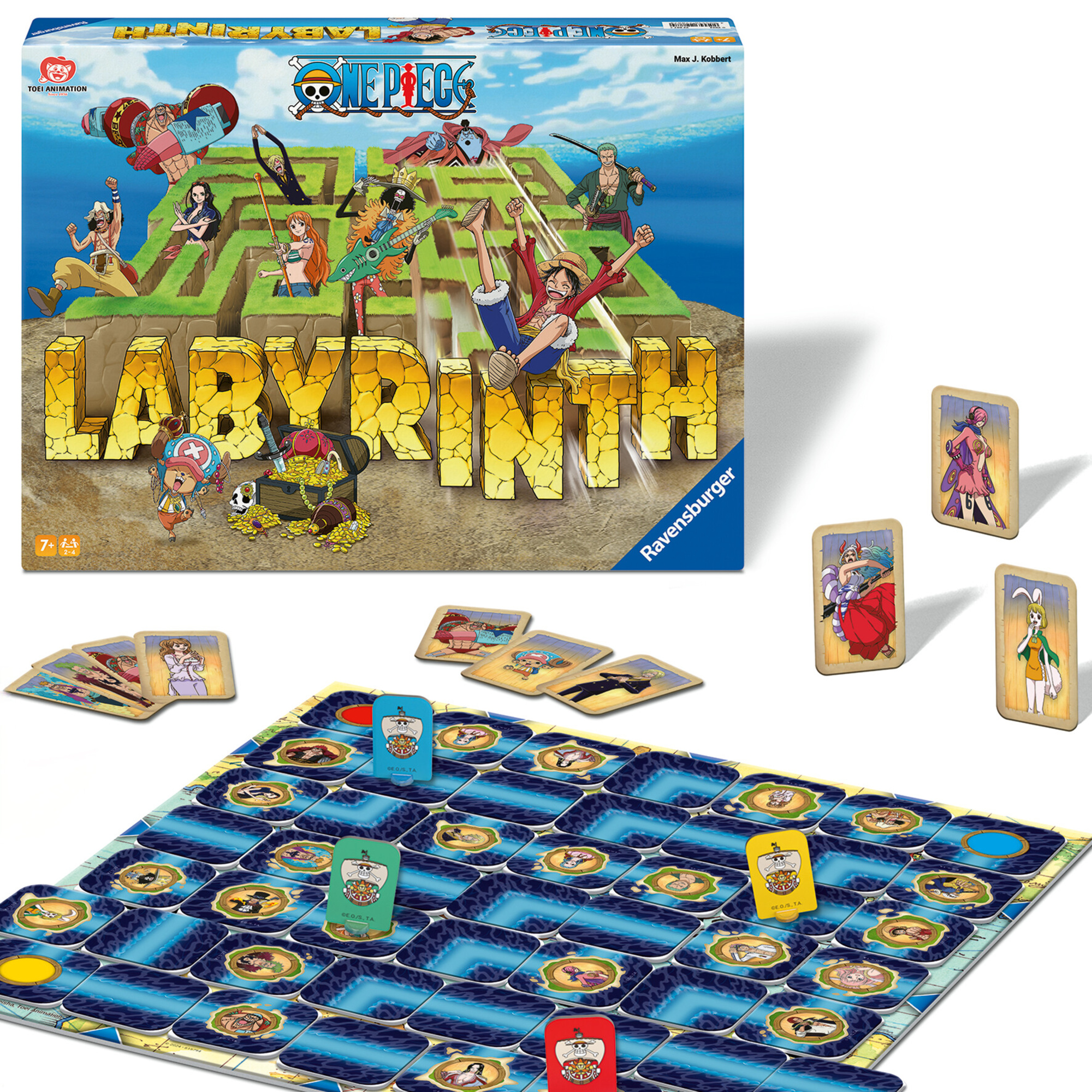 Labirinto one piece, gioco da tavolo, da 2 a 4 giocatori, 7+ anni - ravensburger - RAVENSBURGER