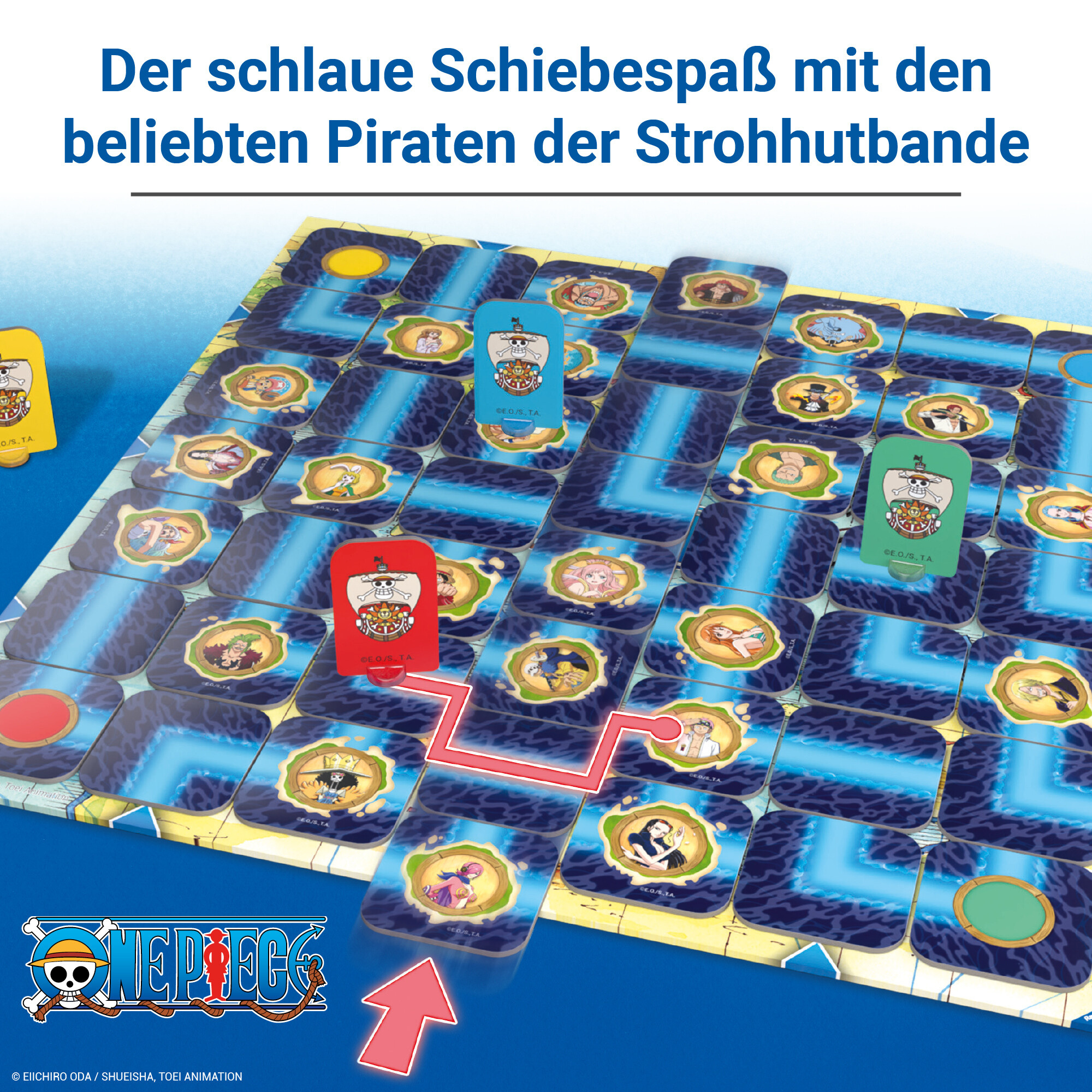 Labirinto one piece, gioco da tavolo, da 2 a 4 giocatori, 7+ anni - ravensburger - RAVENSBURGER