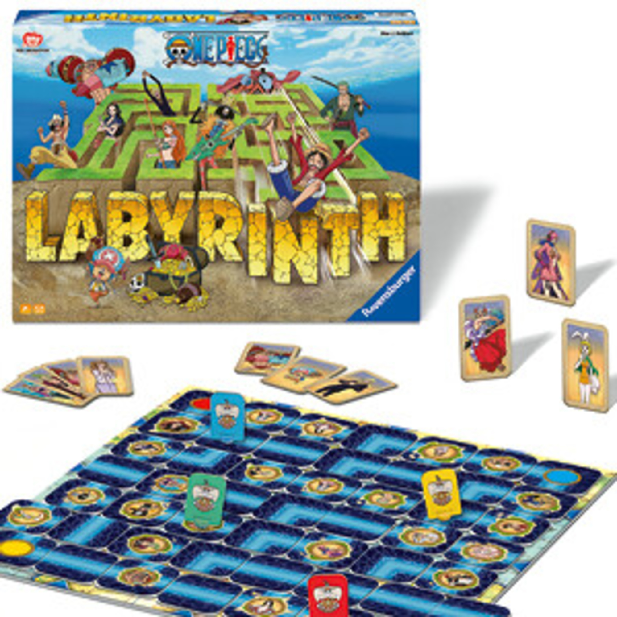 Labirinto one piece, gioco da tavolo, da 2 a 4 giocatori, 7+ anni - ravensburger - RAVENSBURGER