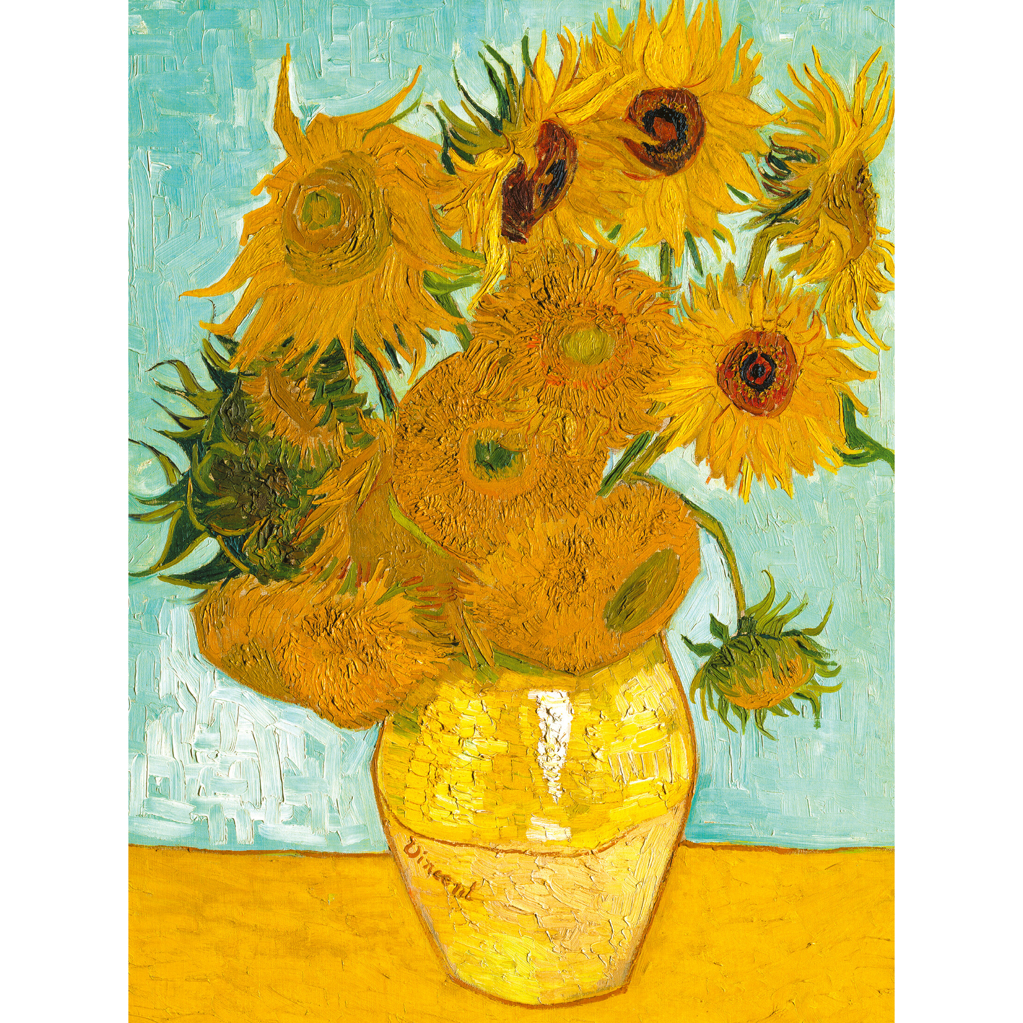 Puzzle van gogh: vaso di girasoli, art collection, 1500 pezzi, puzzle adulti - ravensburger - RAVENSBURGER