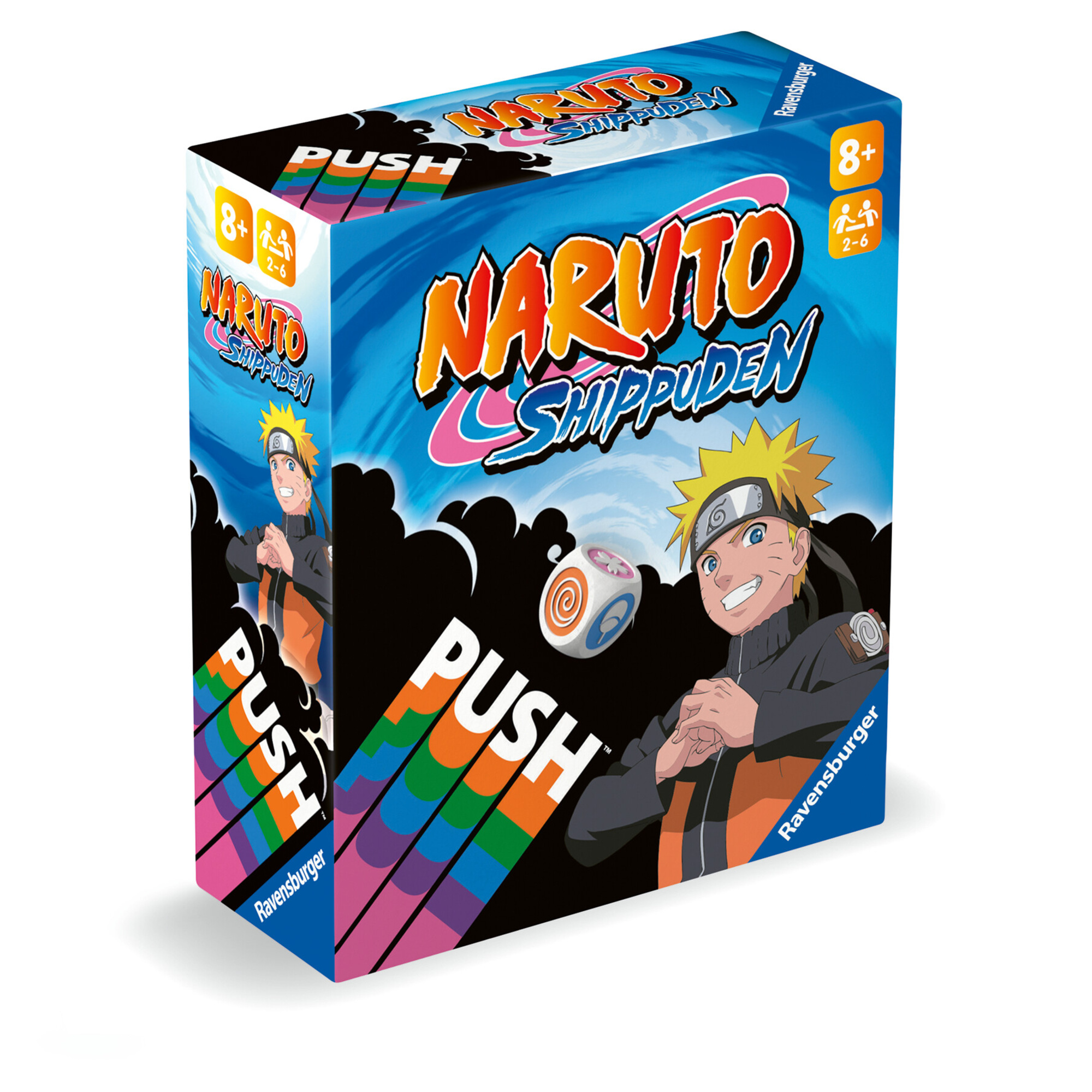 Naruto push, gioco di carte per tutta la famiglia, 8+ anni - ravensburger - RAVENSBURGER