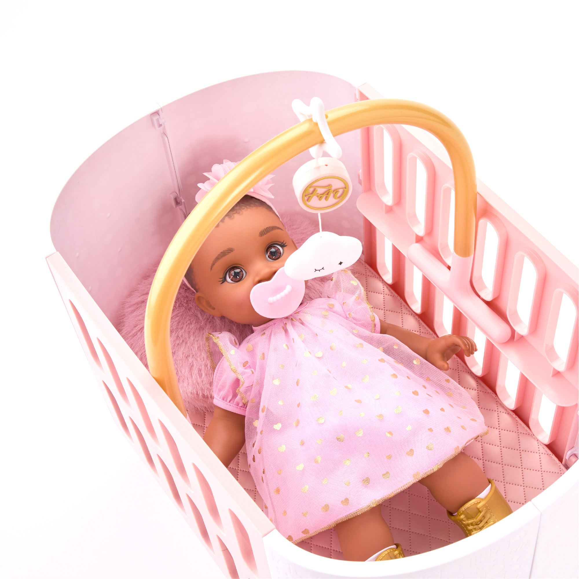 Culla con giostrina musicale per bambole fao baby - FAO Schwarz